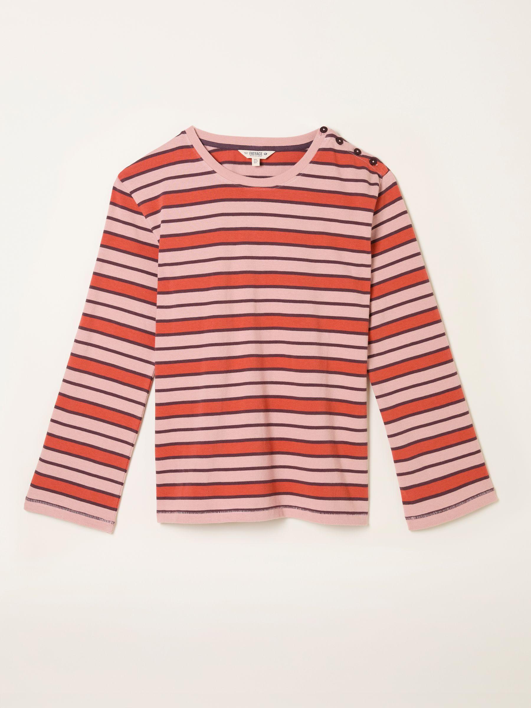Hope Pink Stripe Top by FAT FACE