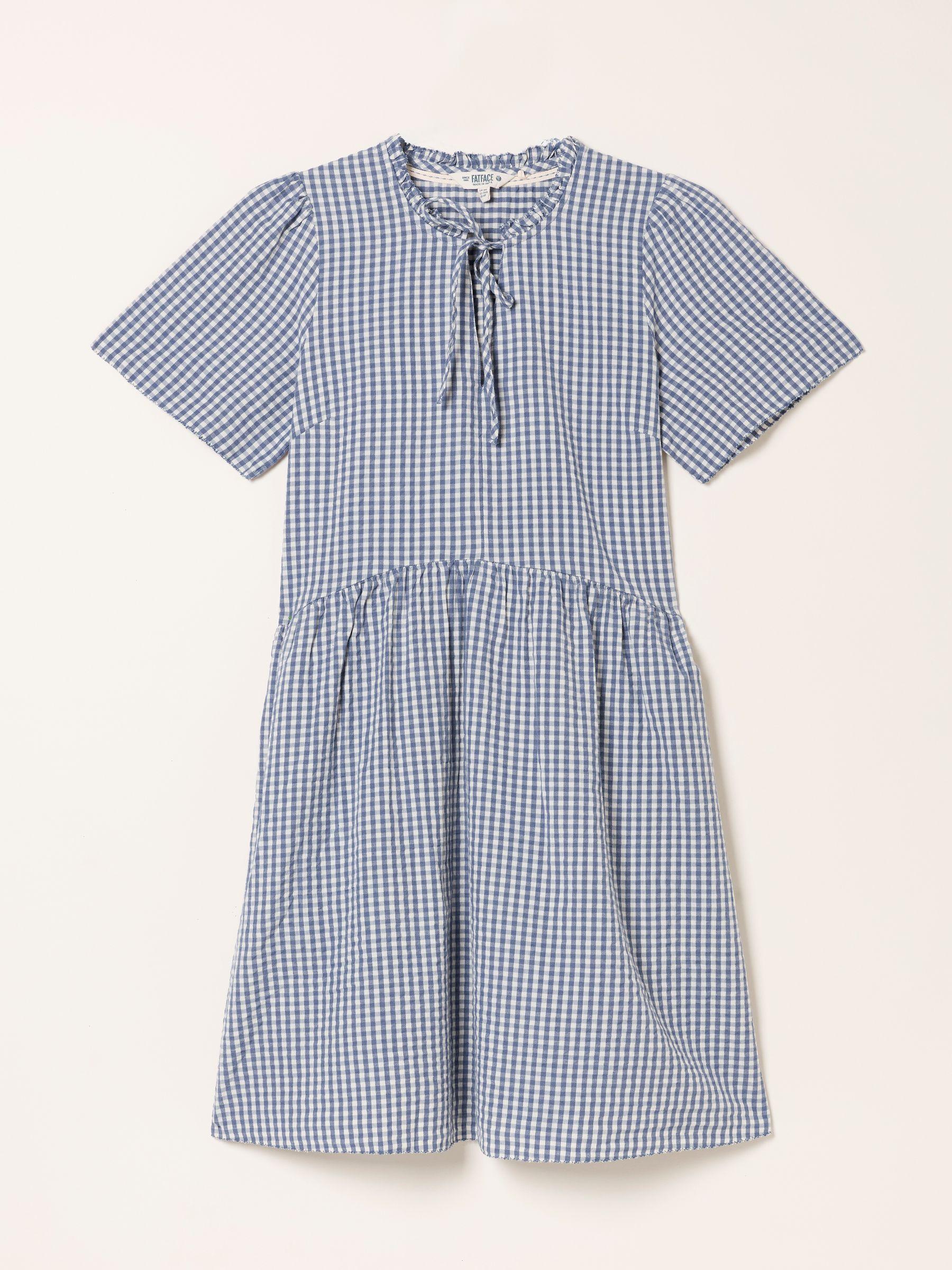 Immy Ivory Regular Gingham Dress by FAT FACE