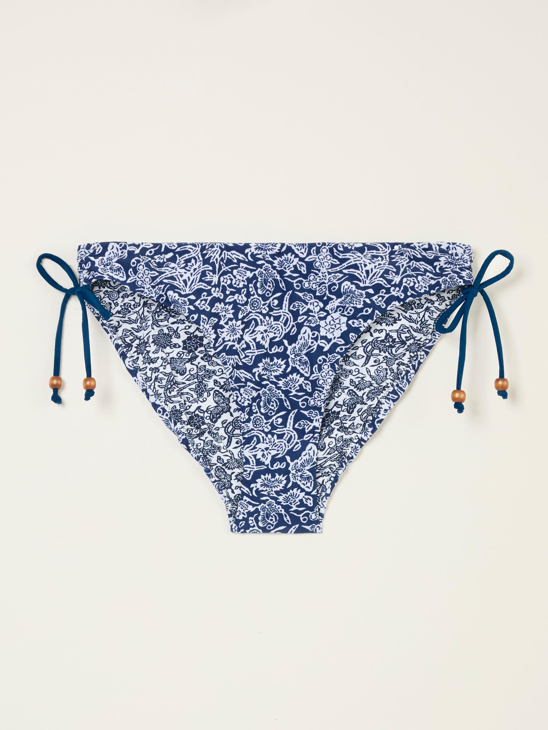 Indigo Blue Bonne Damask Paisley Bikini Bottoms by FAT FACE