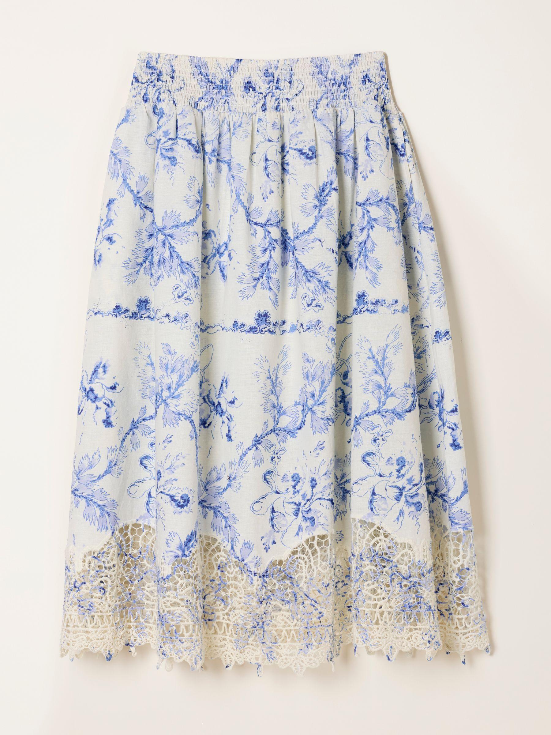 June Ivory Vintage Bloom Midi Skirt by FAT FACE