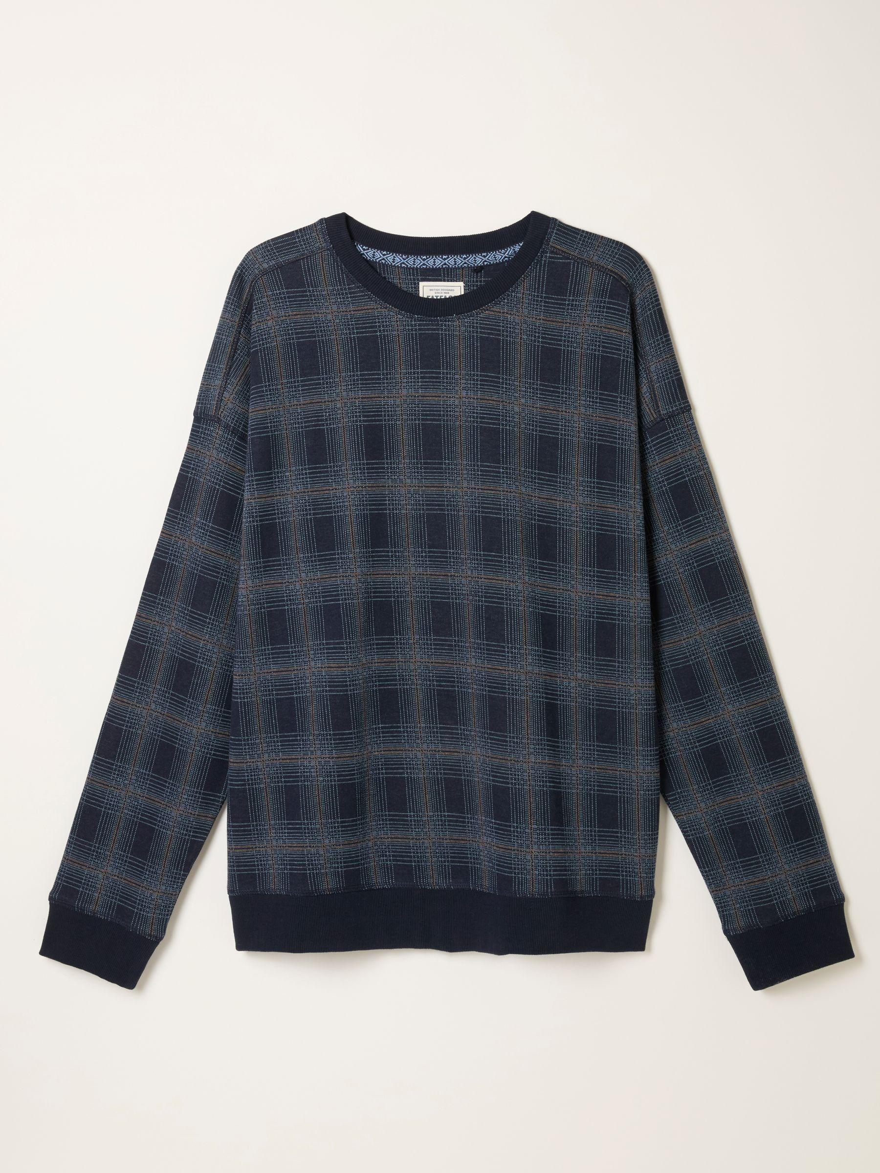 Kemble Navy Check Jumper by FAT FACE