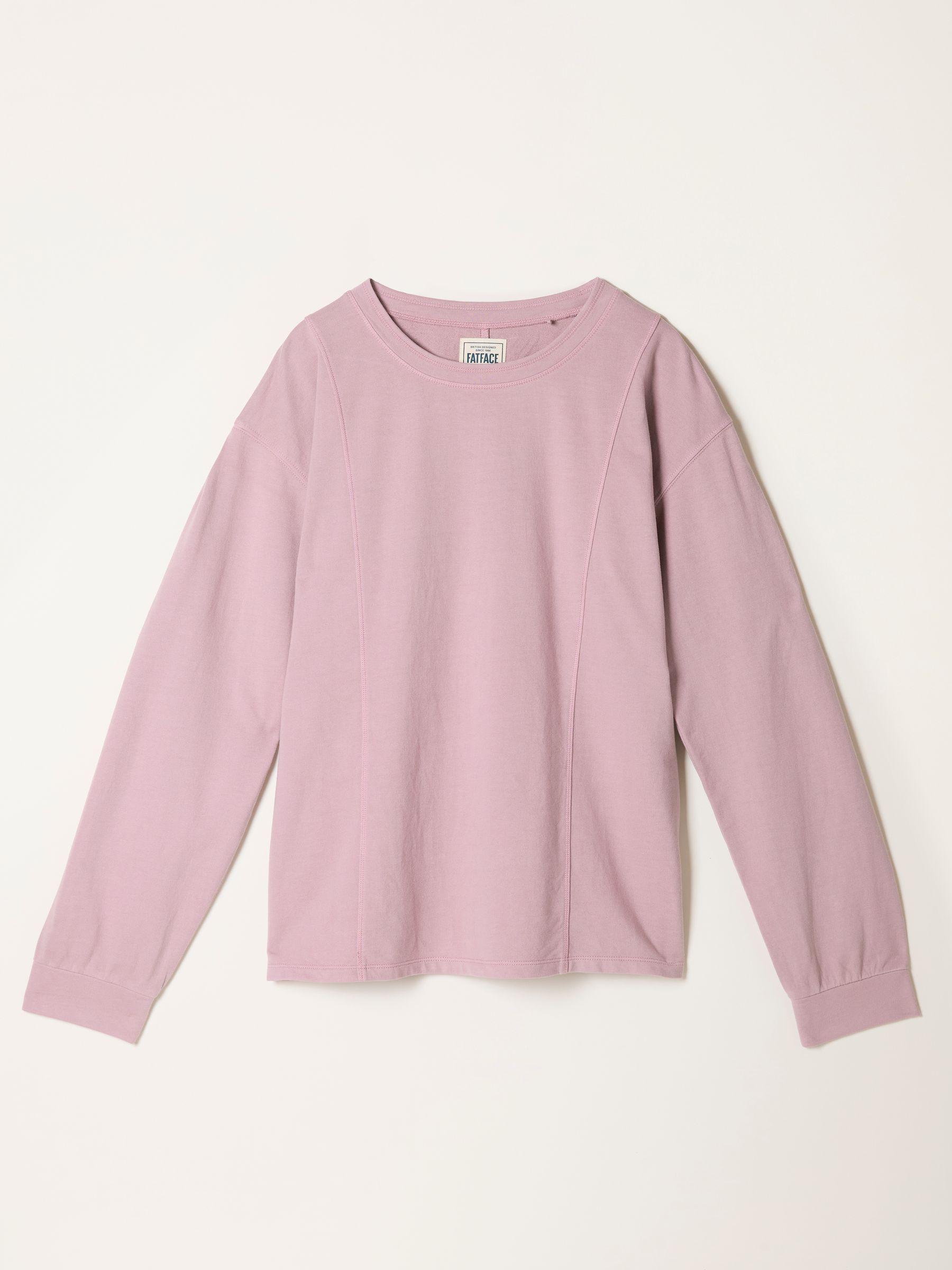 Lilac Purple Panelled Lounge Top by FAT FACE