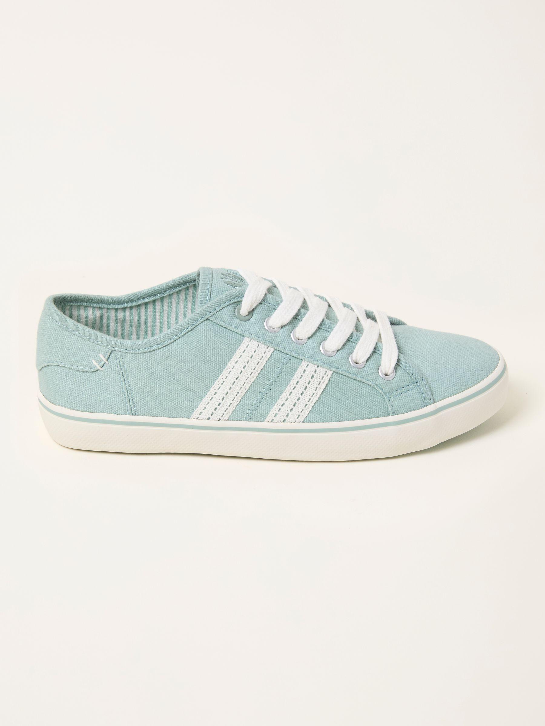 Lola Green Haze Canvas Trainer by FAT FACE