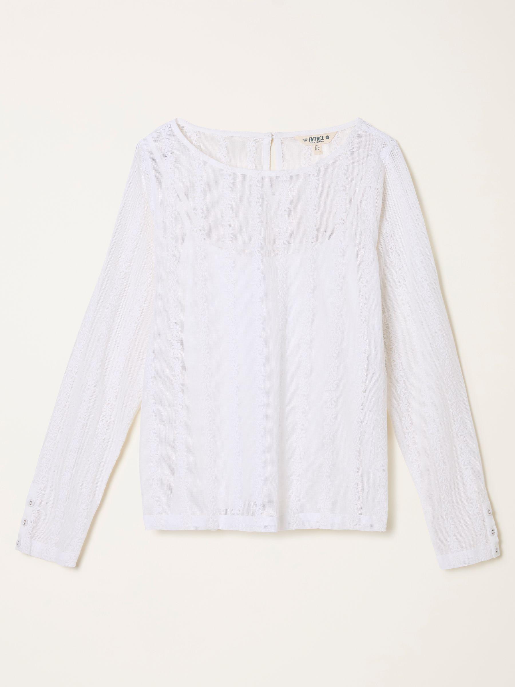 Lottie Ivory Lace Top by FAT FACE