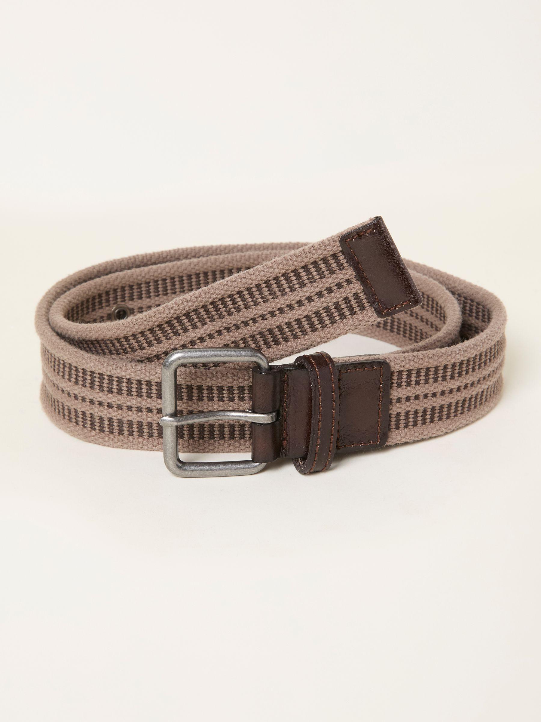 Luca Beige Webbing Belt by FAT FACE