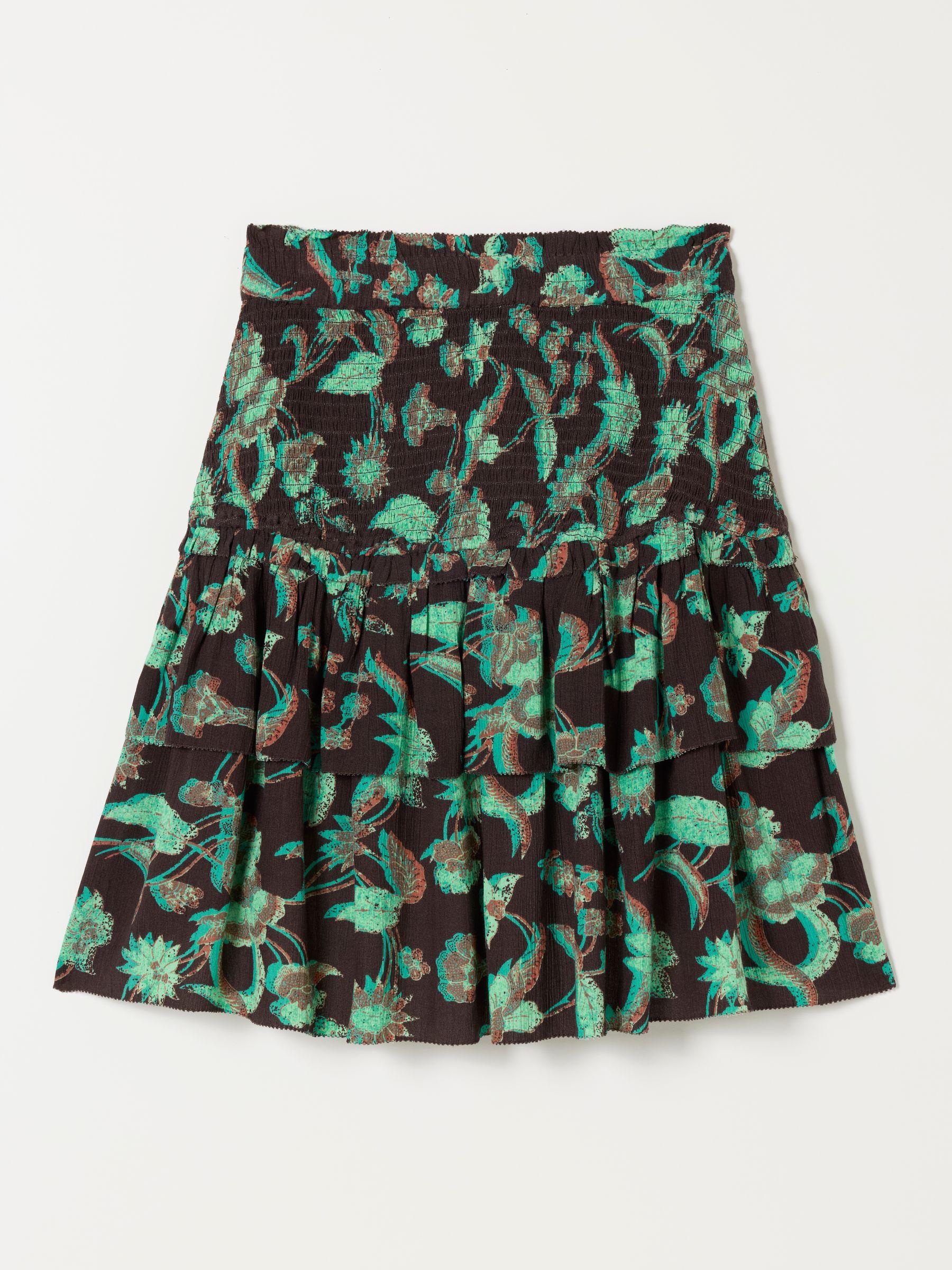 Maelle Chocolate Brown Batik Regular Skirt by FAT FACE