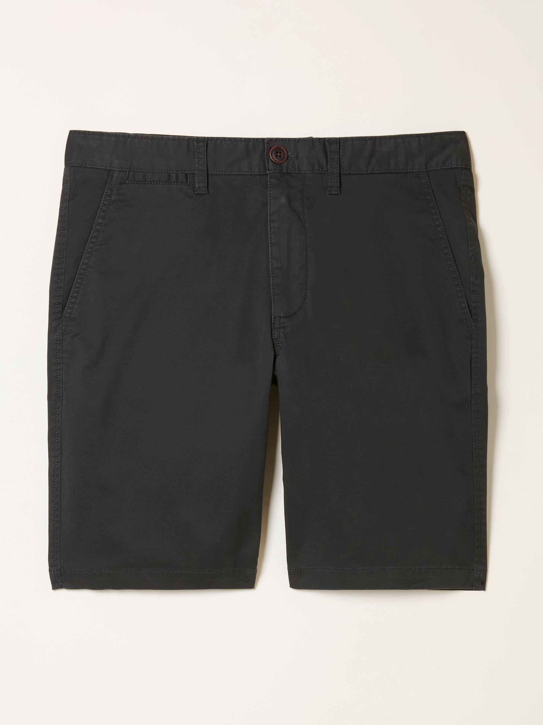 Mawes Washed Black Chino Shorts by FAT FACE