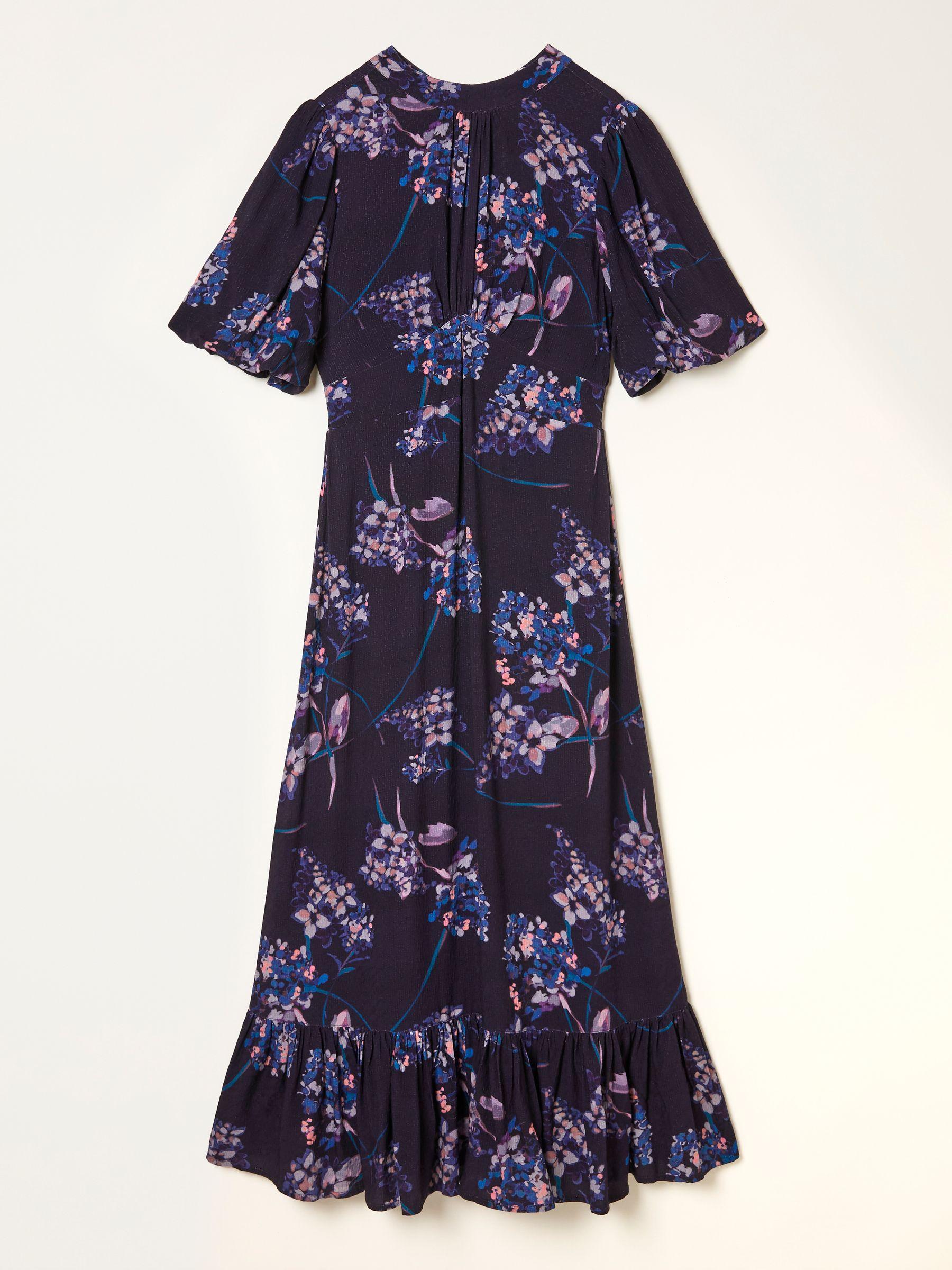 Mila Dark Purple Heritage Floral Petite Midi Dress by FAT FACE