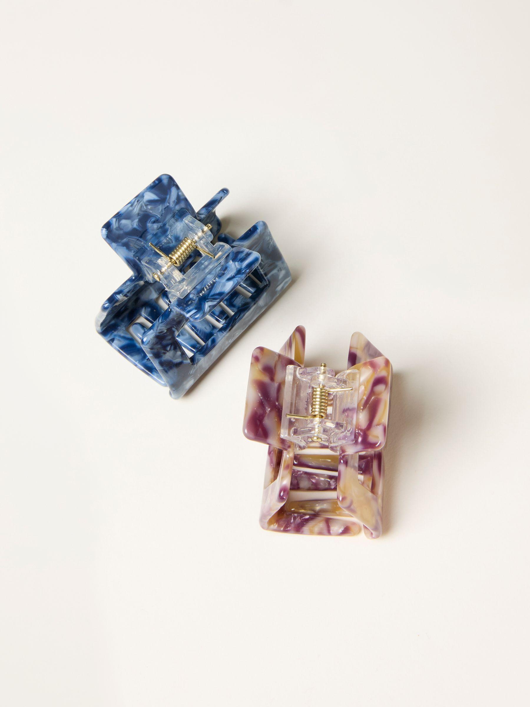Multi 2 Pack Claw Clips by FAT FACE