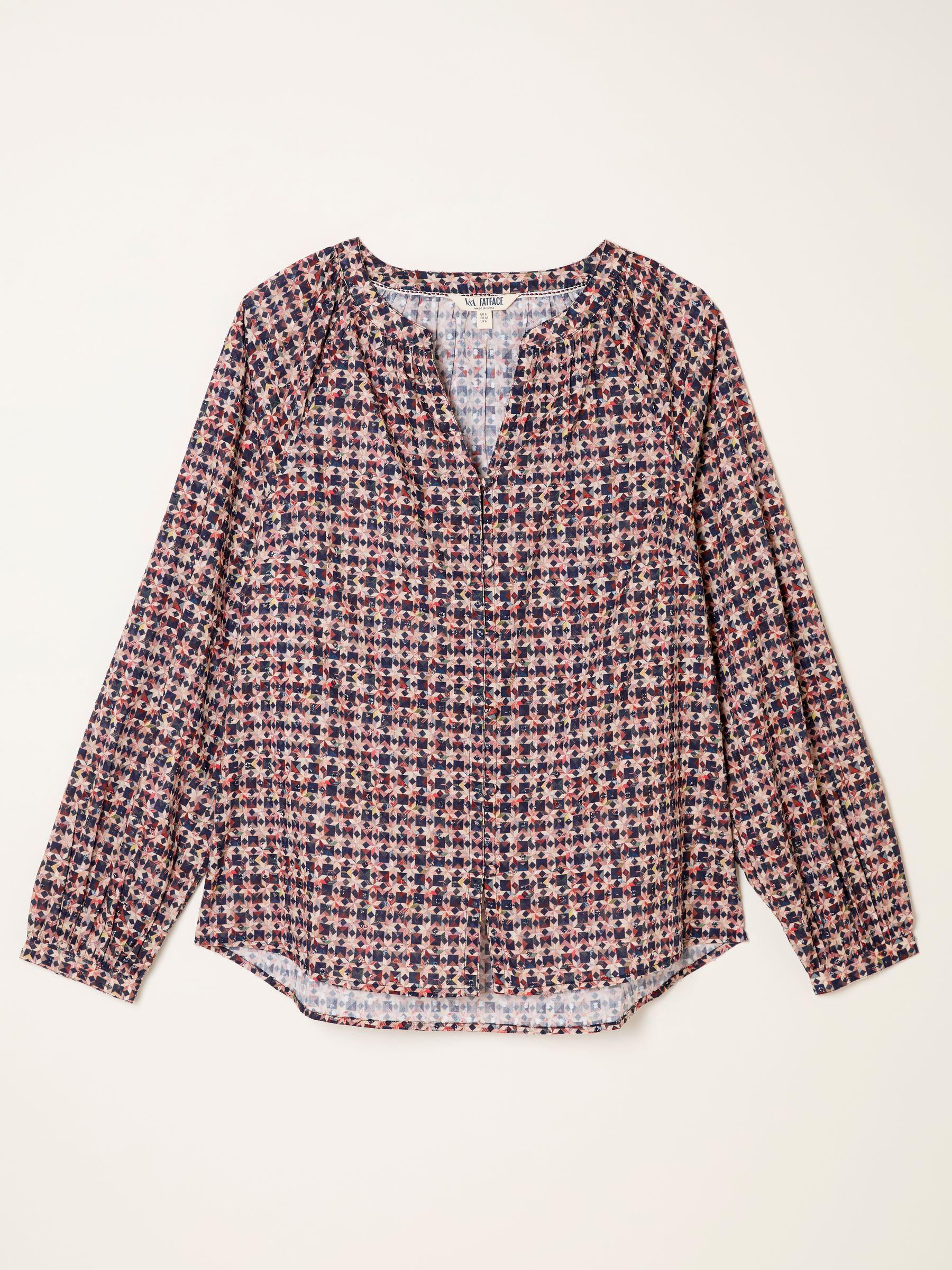 Multi Stirling V-neck Blouse by FAT FACE