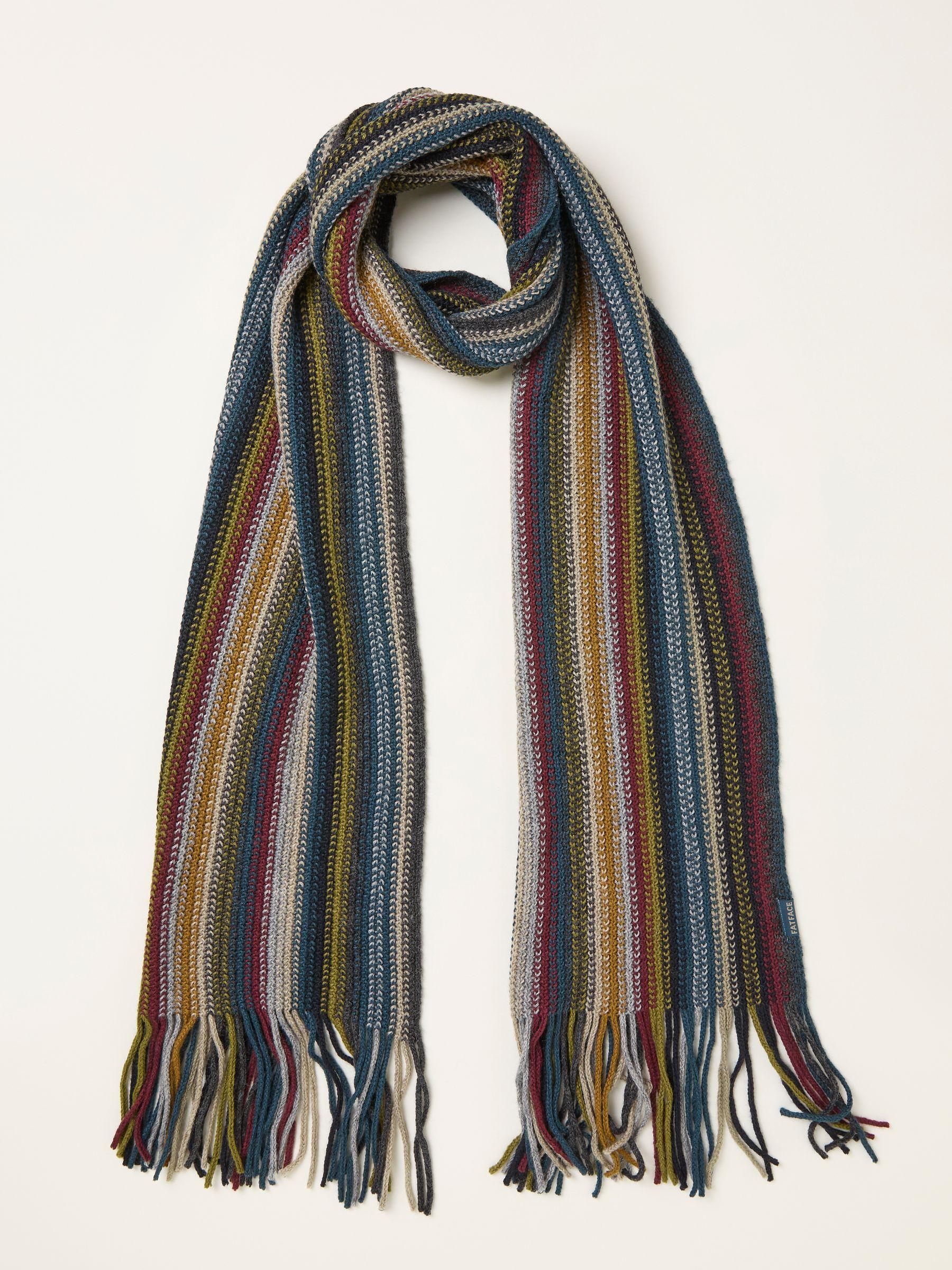 Multi Vertical Stripe Scarf by FAT FACE
