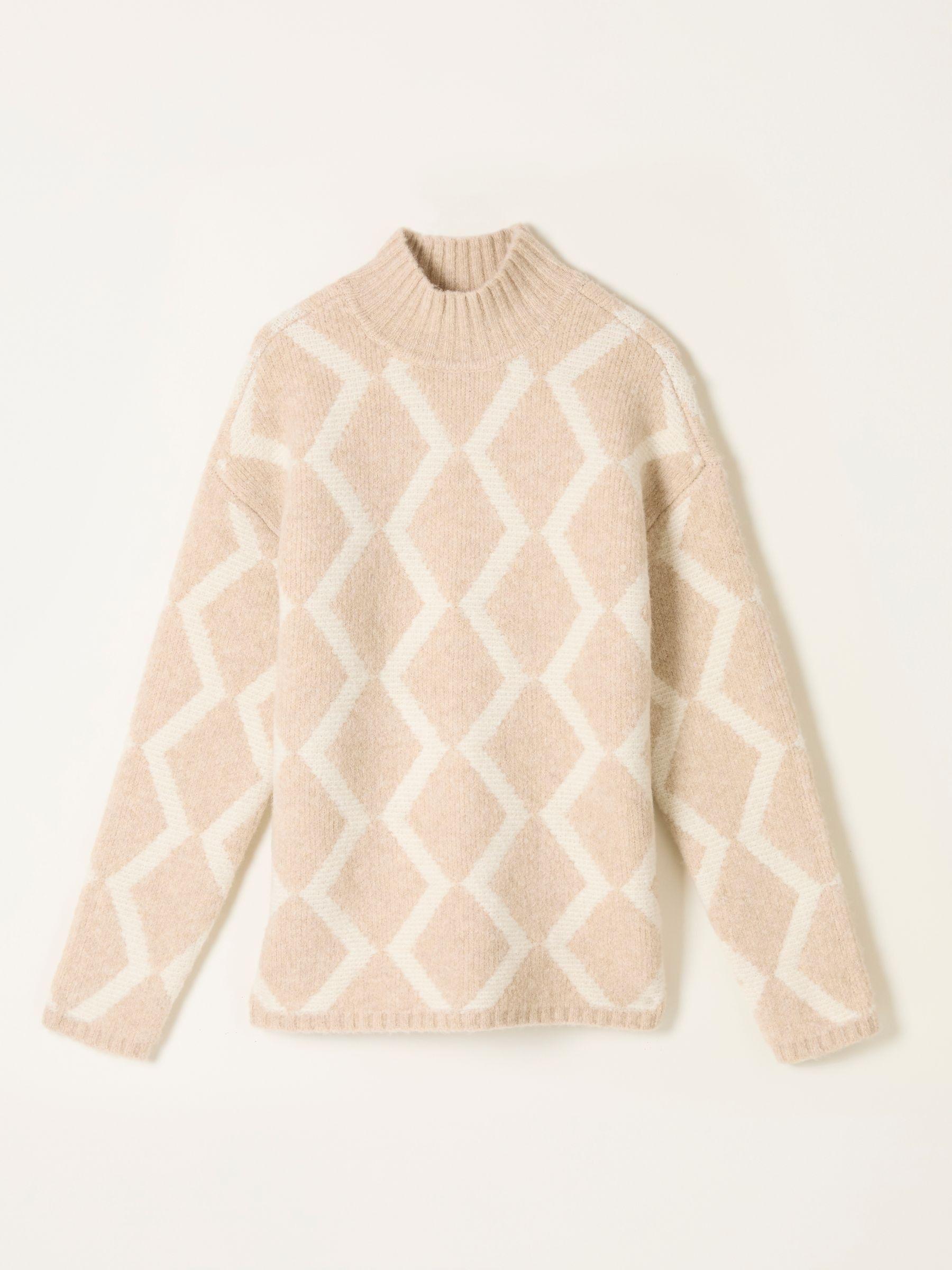 Natural Diamond Knitted Jumper by FAT FACE