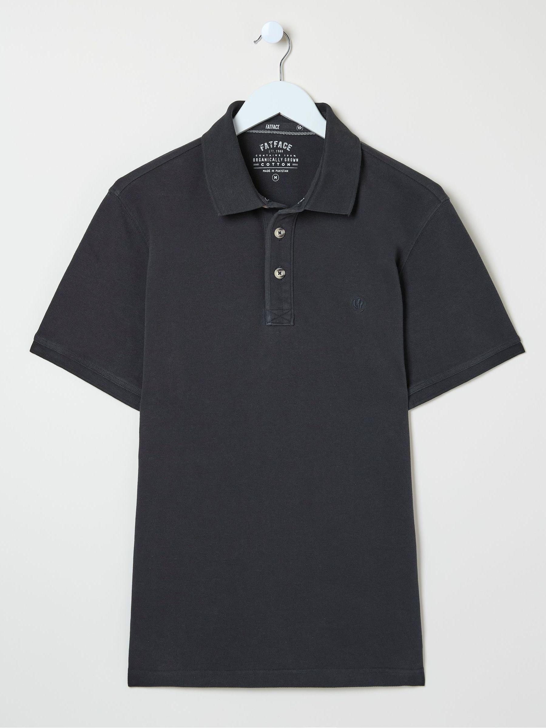 Natural Short Sleeve Pique Polo Shirt by FAT FACE