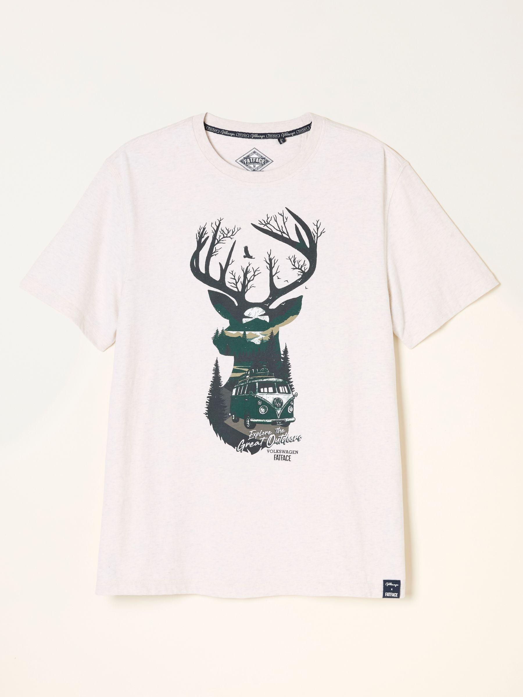 Natural VW Stag Tshirt by FAT FACE
