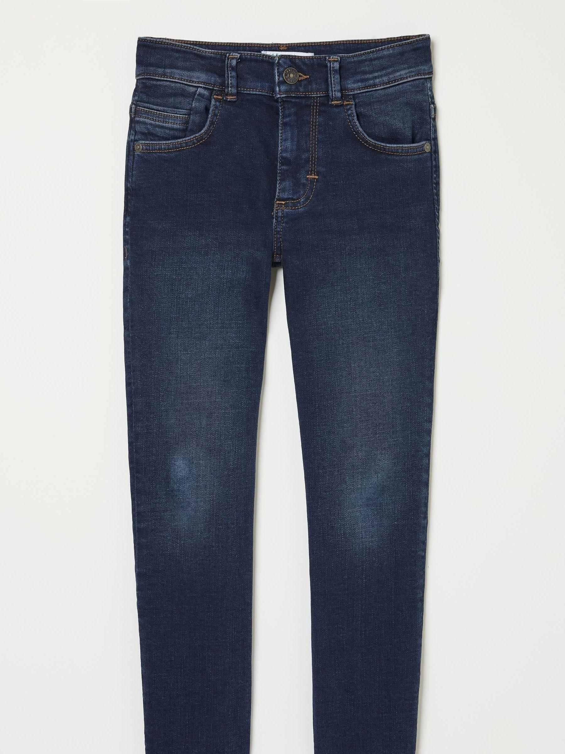 Navy Blue Wash Tarka Stretch Slim Jeans by FAT FACE