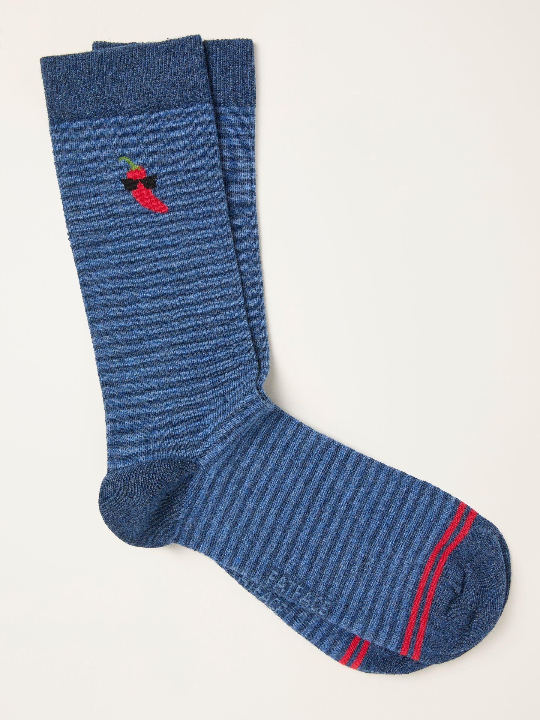 Navy Chilli Socks by FAT FACE