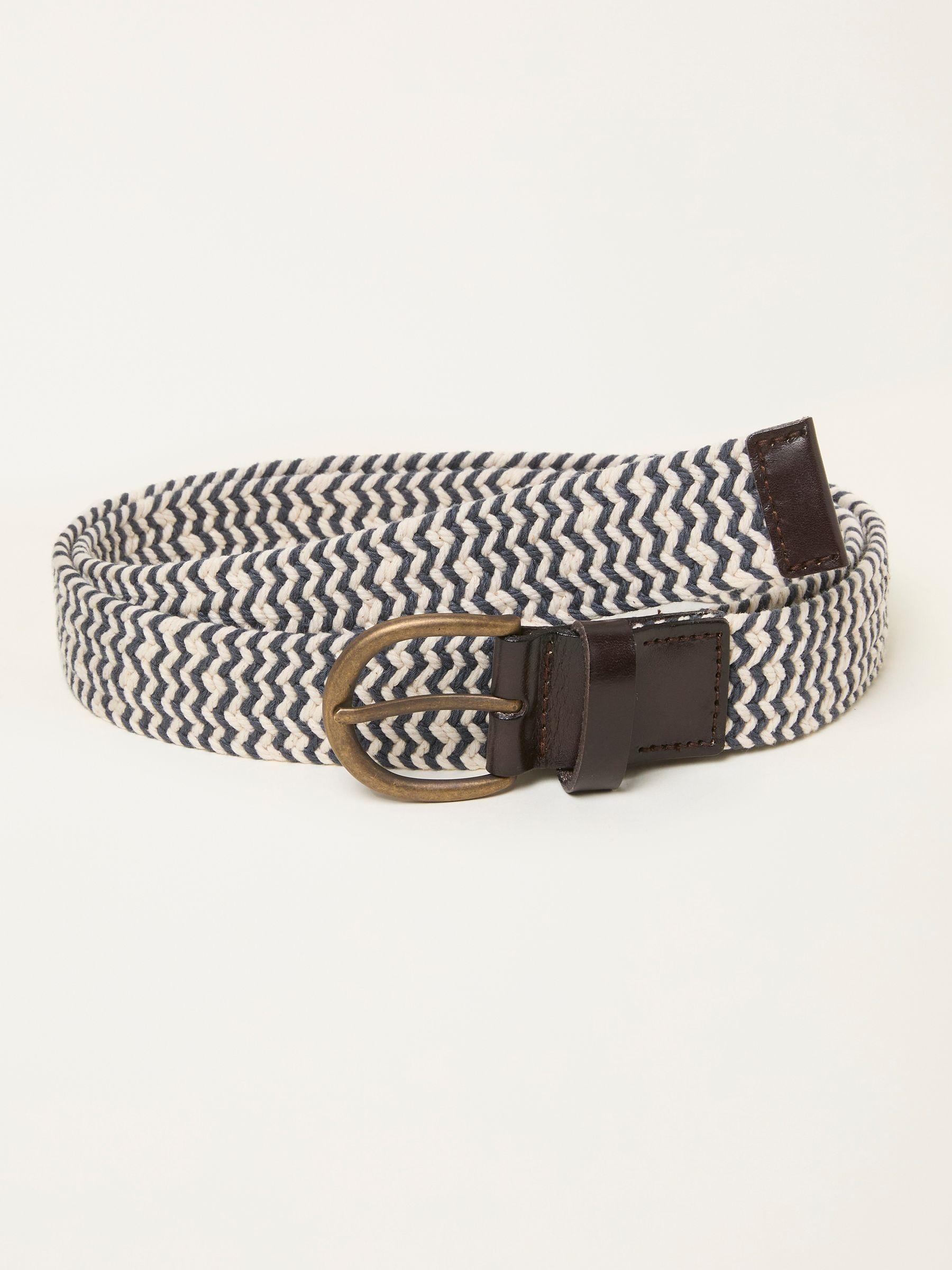 Navy Pattern Belt by FAT FACE