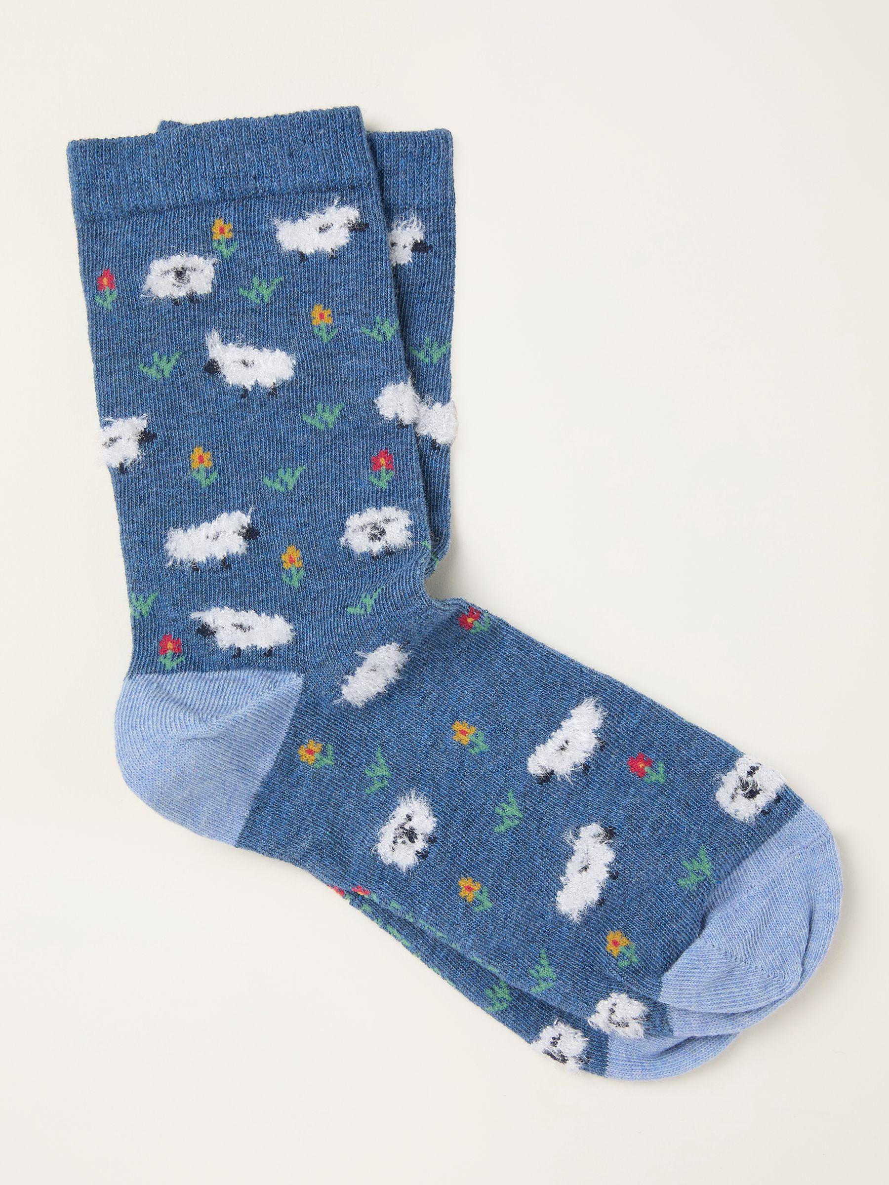 Navy Sheep Socks by FAT FACE