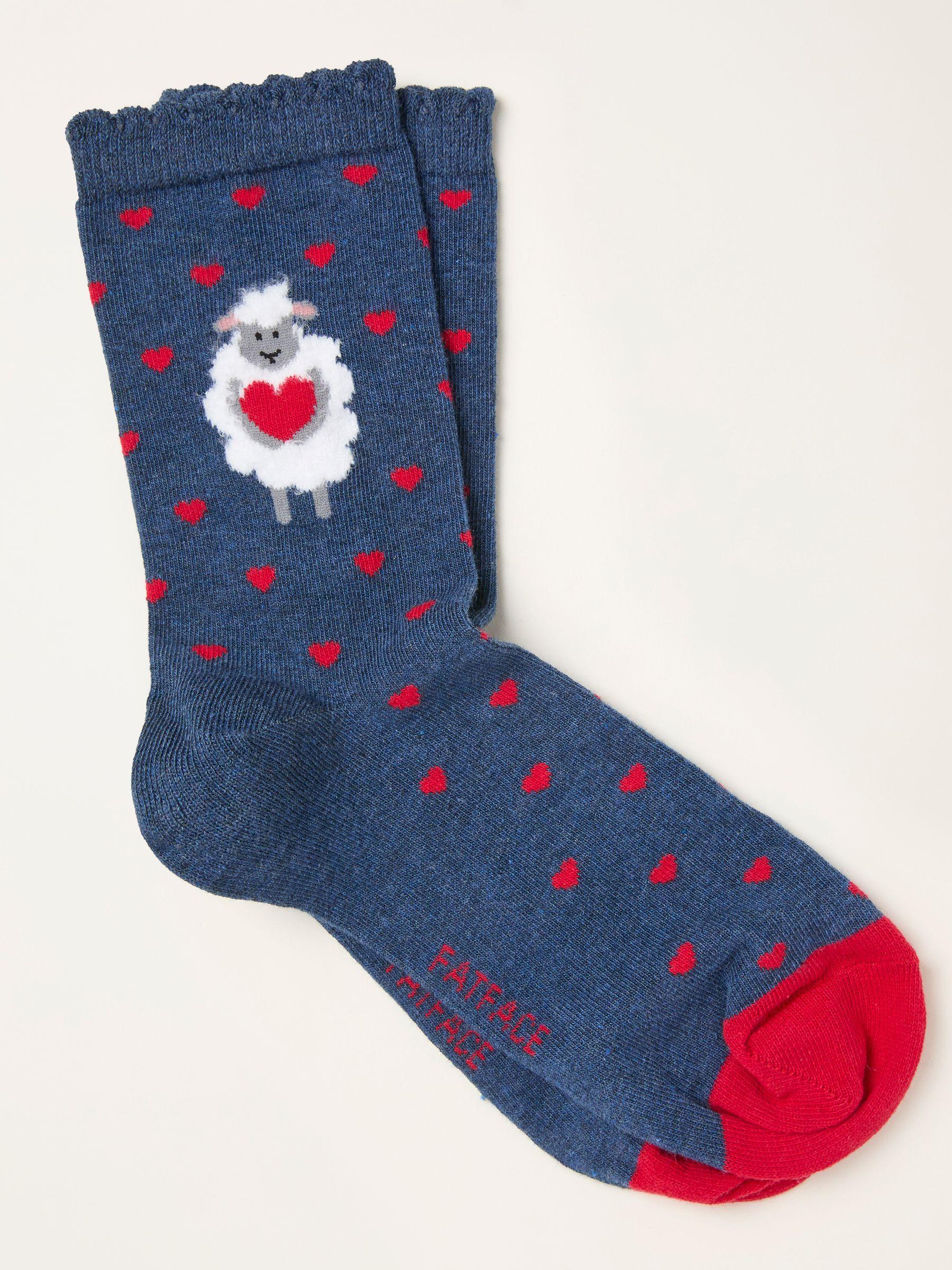Navy Sheep Socks by FAT FACE