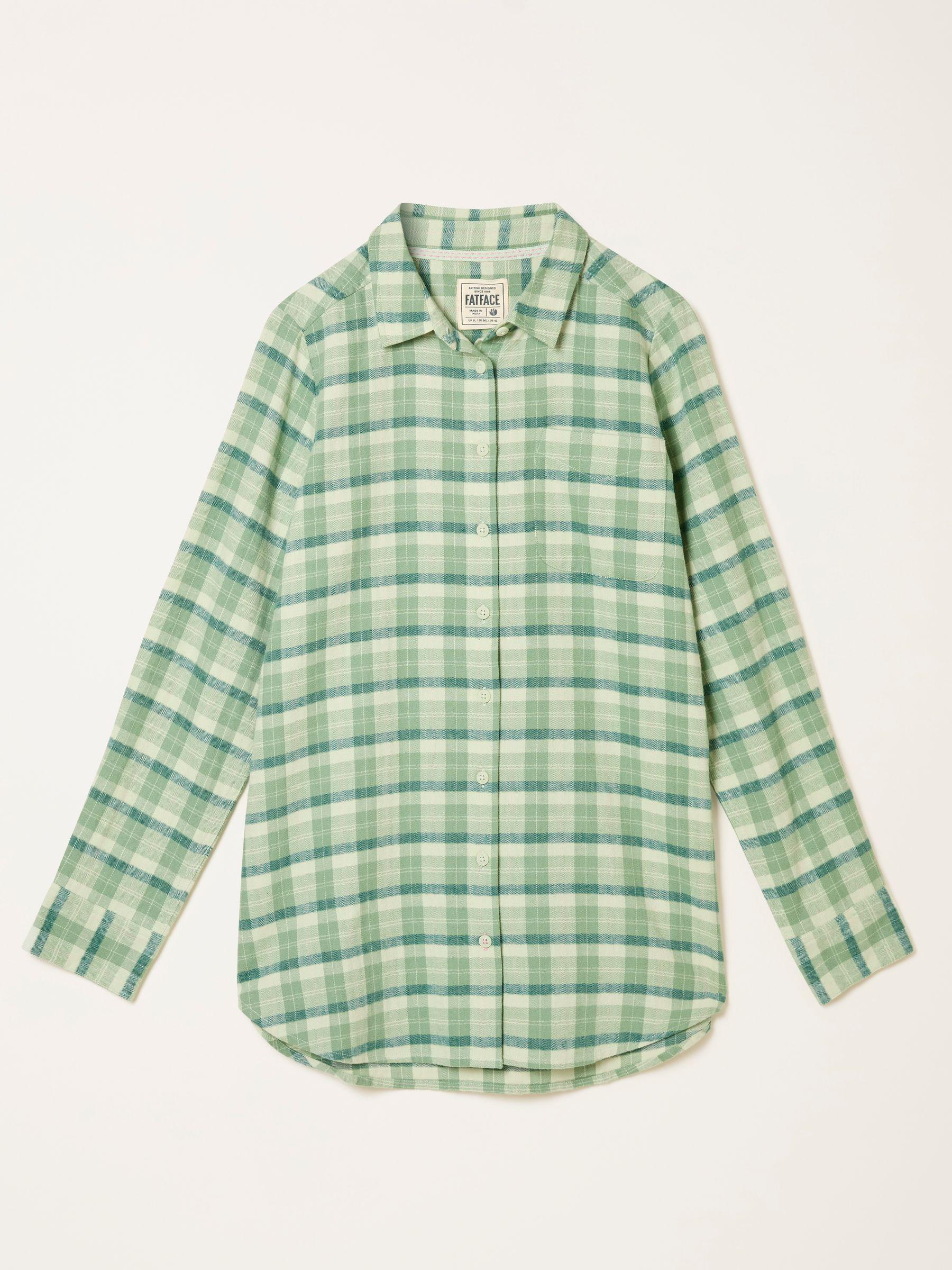 Olivia Green Regular Check Shirt by FAT FACE