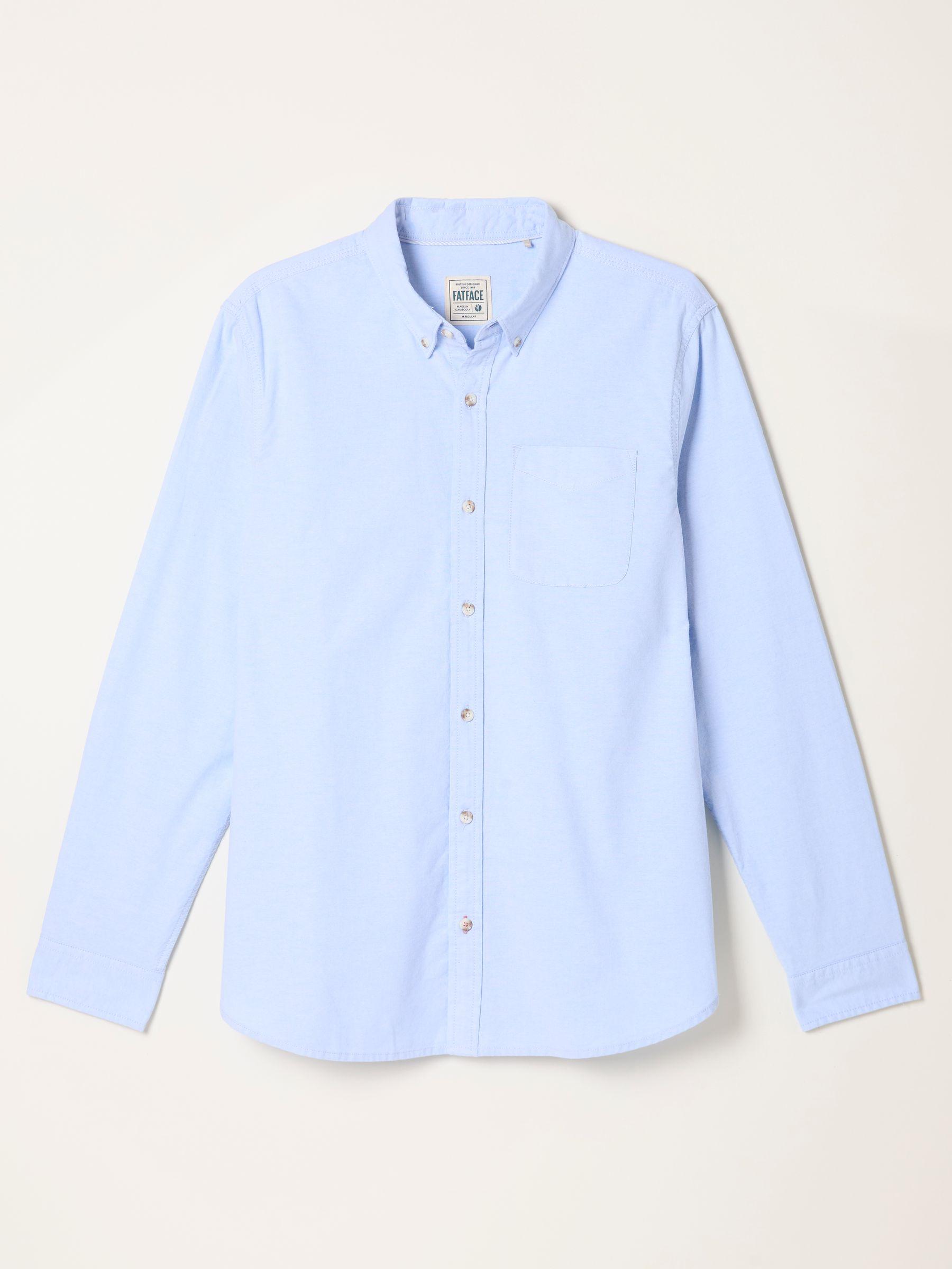 Oxford Blue Long Sleeve Shirt by FAT FACE