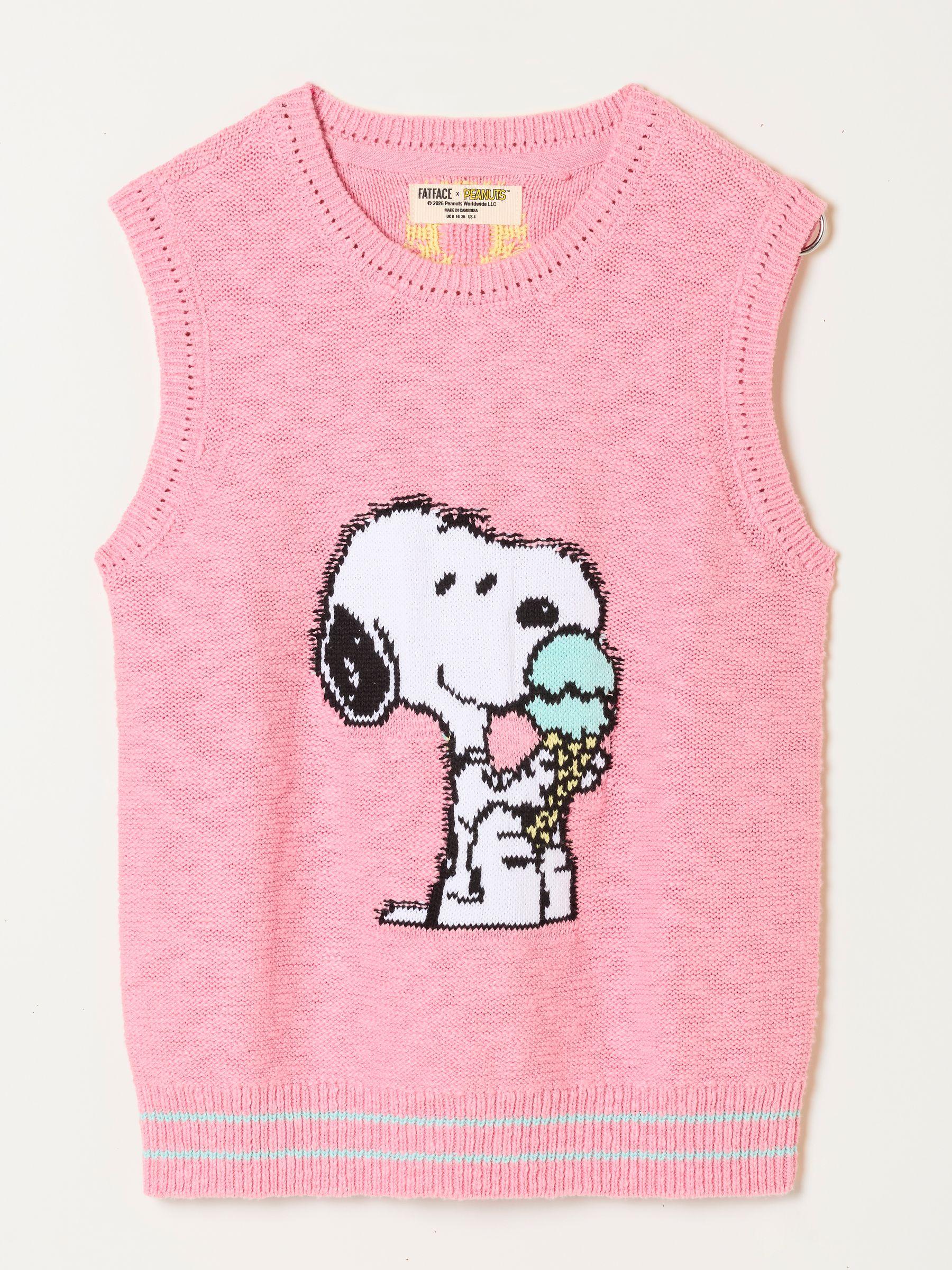 Pink Snoopy Knitted Tank by FAT FACE