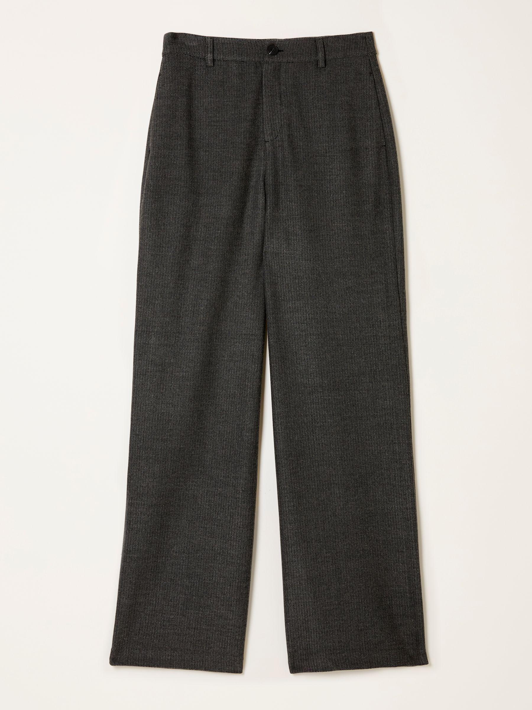 Preseley Charcoal Grey Wide Leg Trousers by FAT FACE
