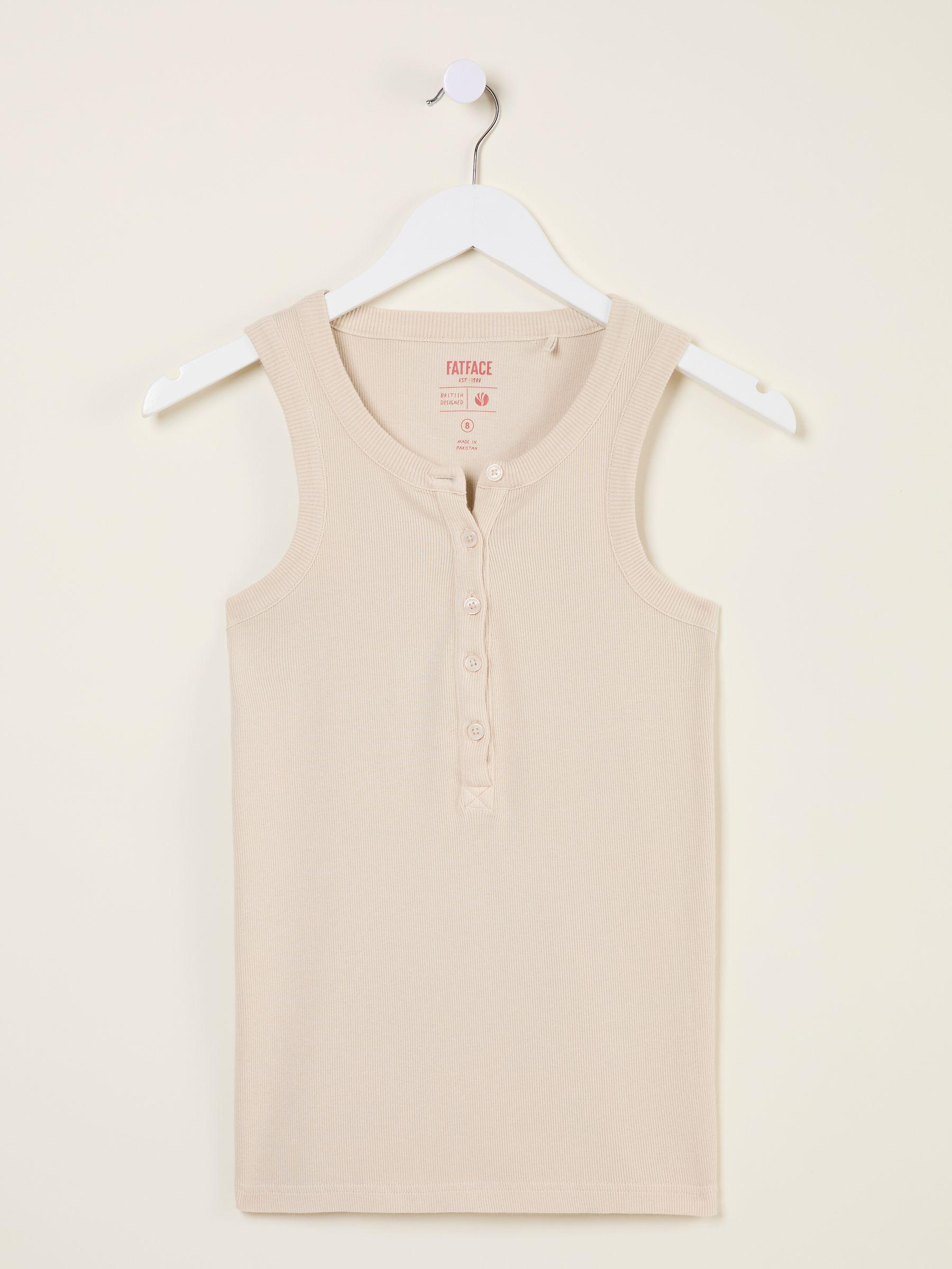 Rachel Natural Rib Vest by FAT FACE