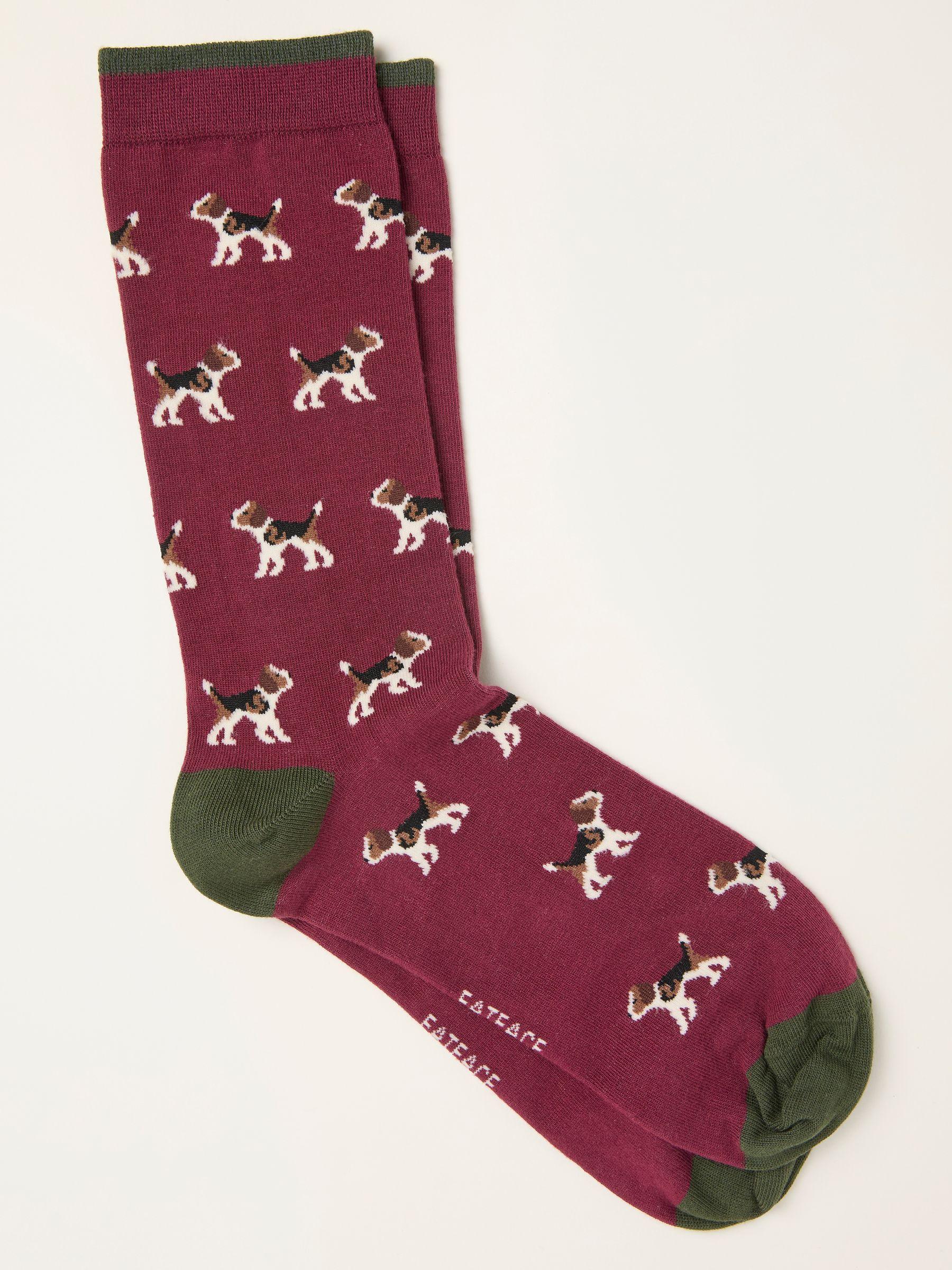 Red Dog Socks by FAT FACE