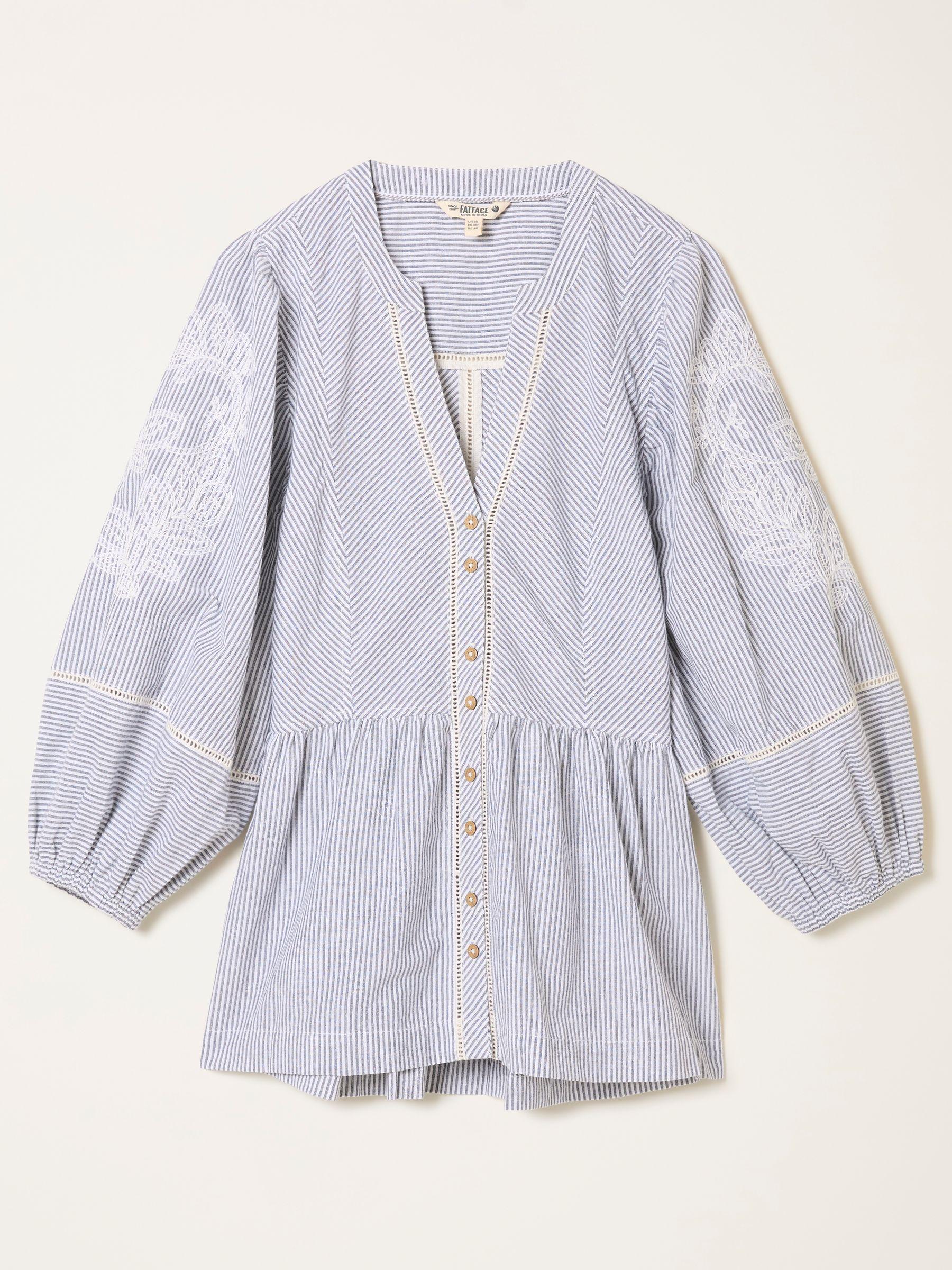 Rosalie Green Petite Embroidered Blouse by FAT FACE