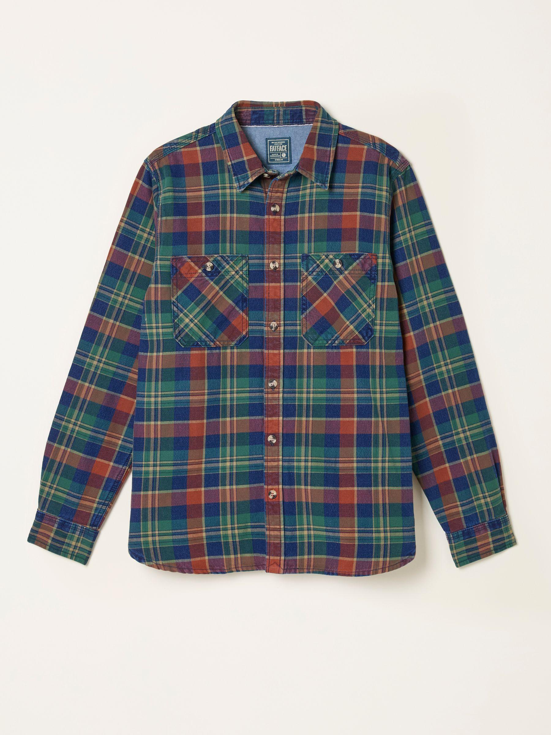 Rye Multi coloured Long Sleeve Buffalo Check Shirt by FAT FACE