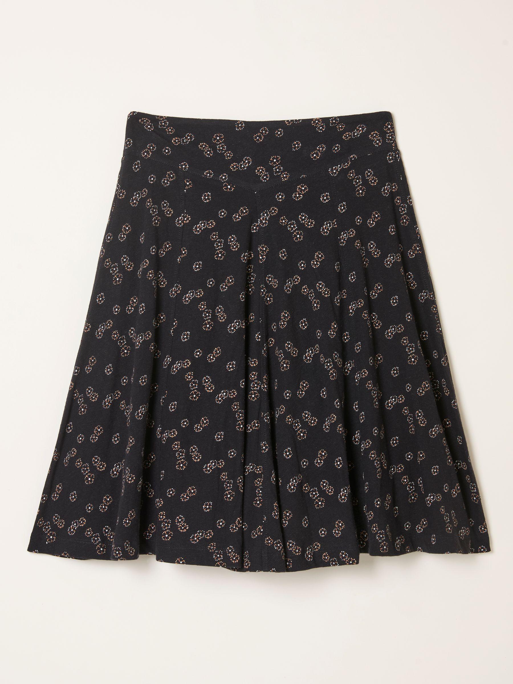 Selena Blue Ditsy Jersey Skirt by FAT FACE