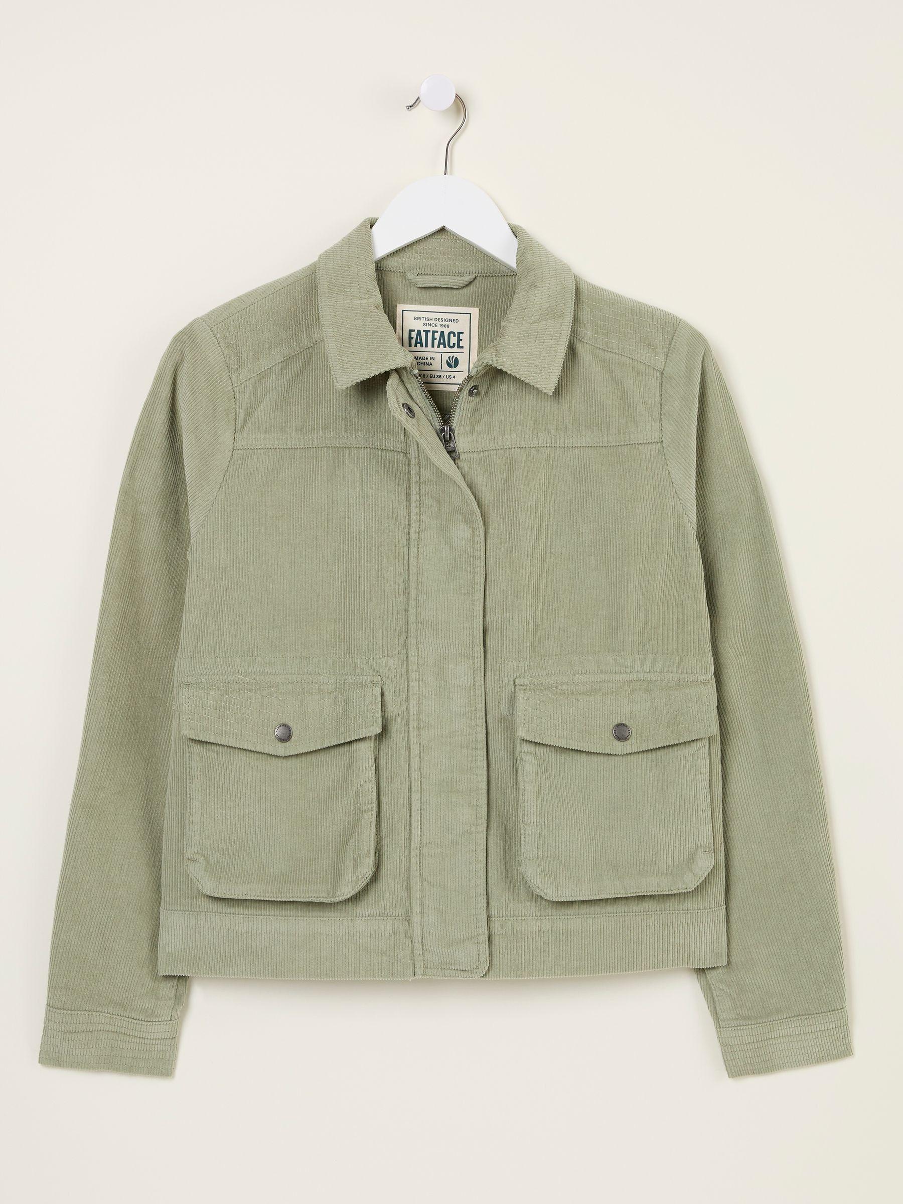 Sienna Dusky Green Cord Jacket by FAT FACE