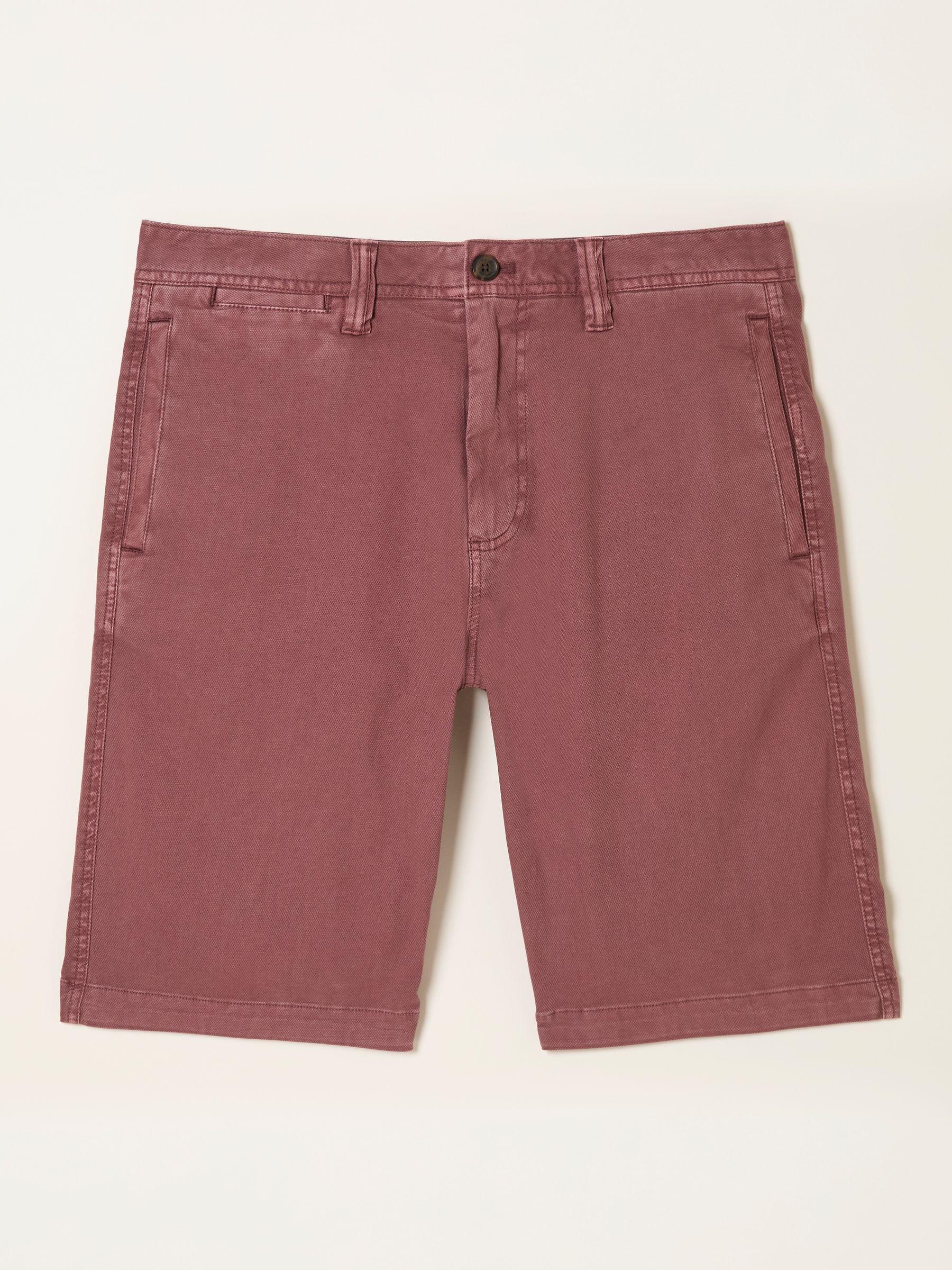 Stow Rust Red Garment Dye Chino Shorts by FAT FACE
