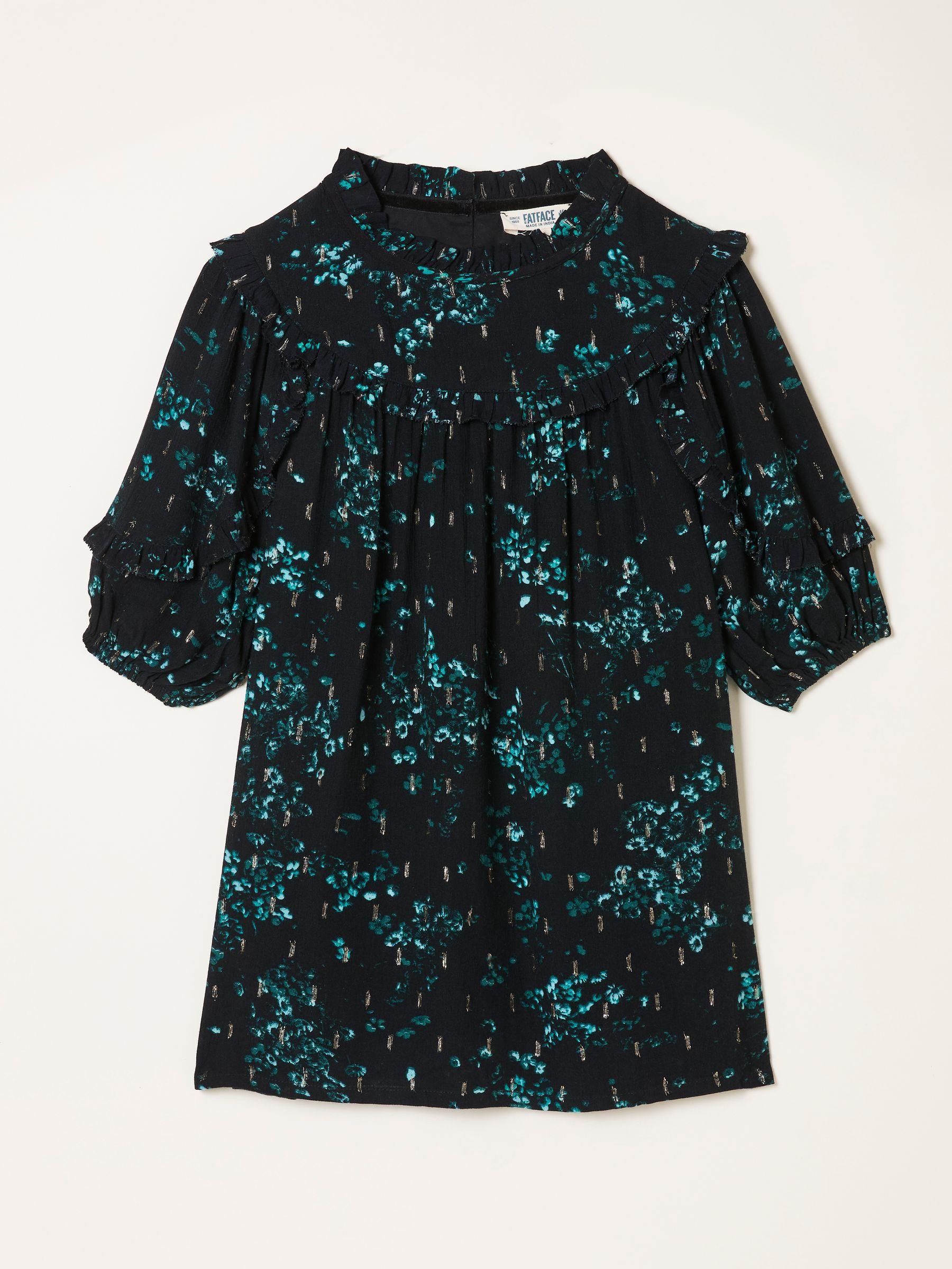 Susie Black Winter Meadow Blouse by FAT FACE