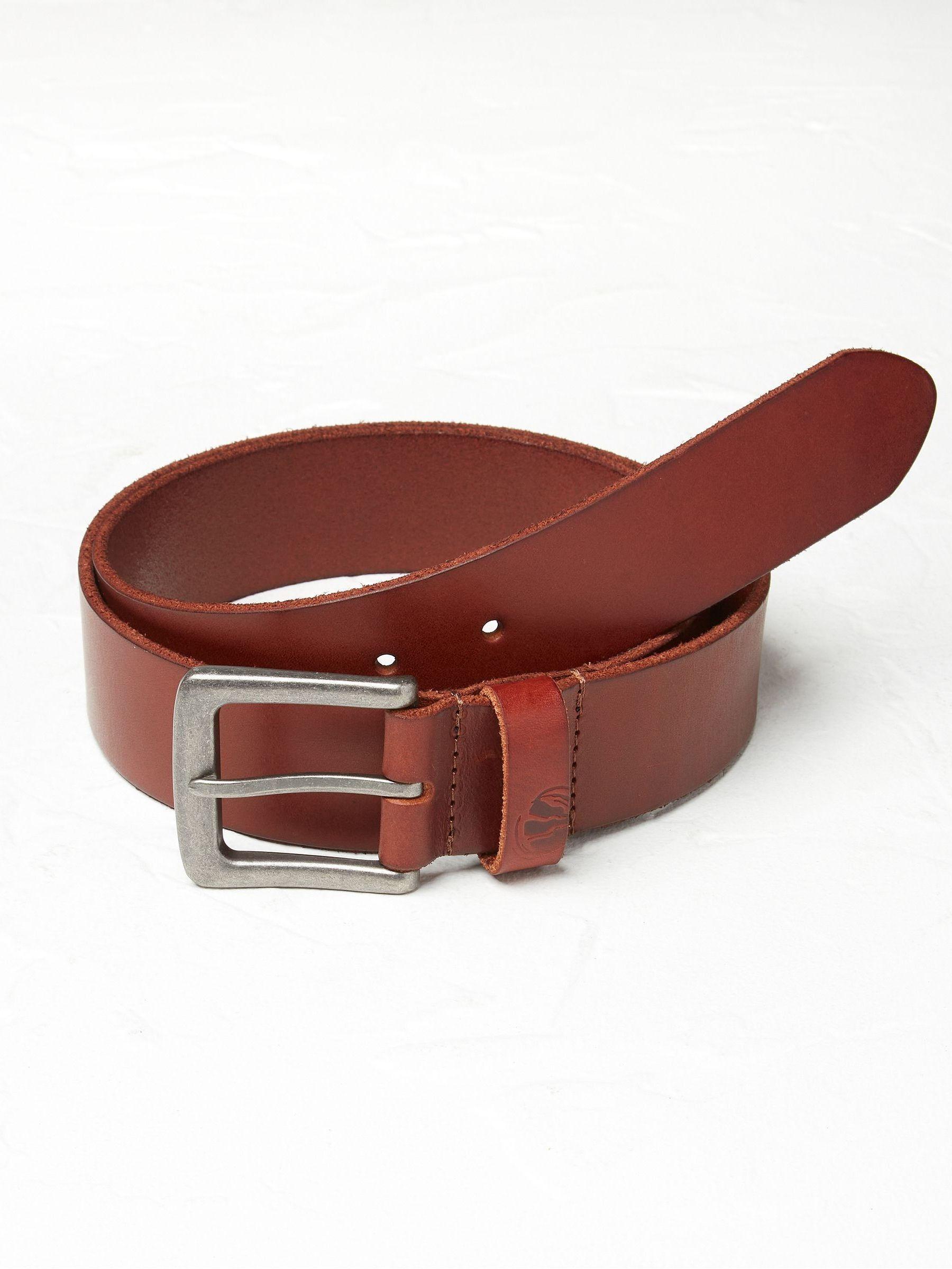 Tan Brown Italian Leather Belt by FAT FACE