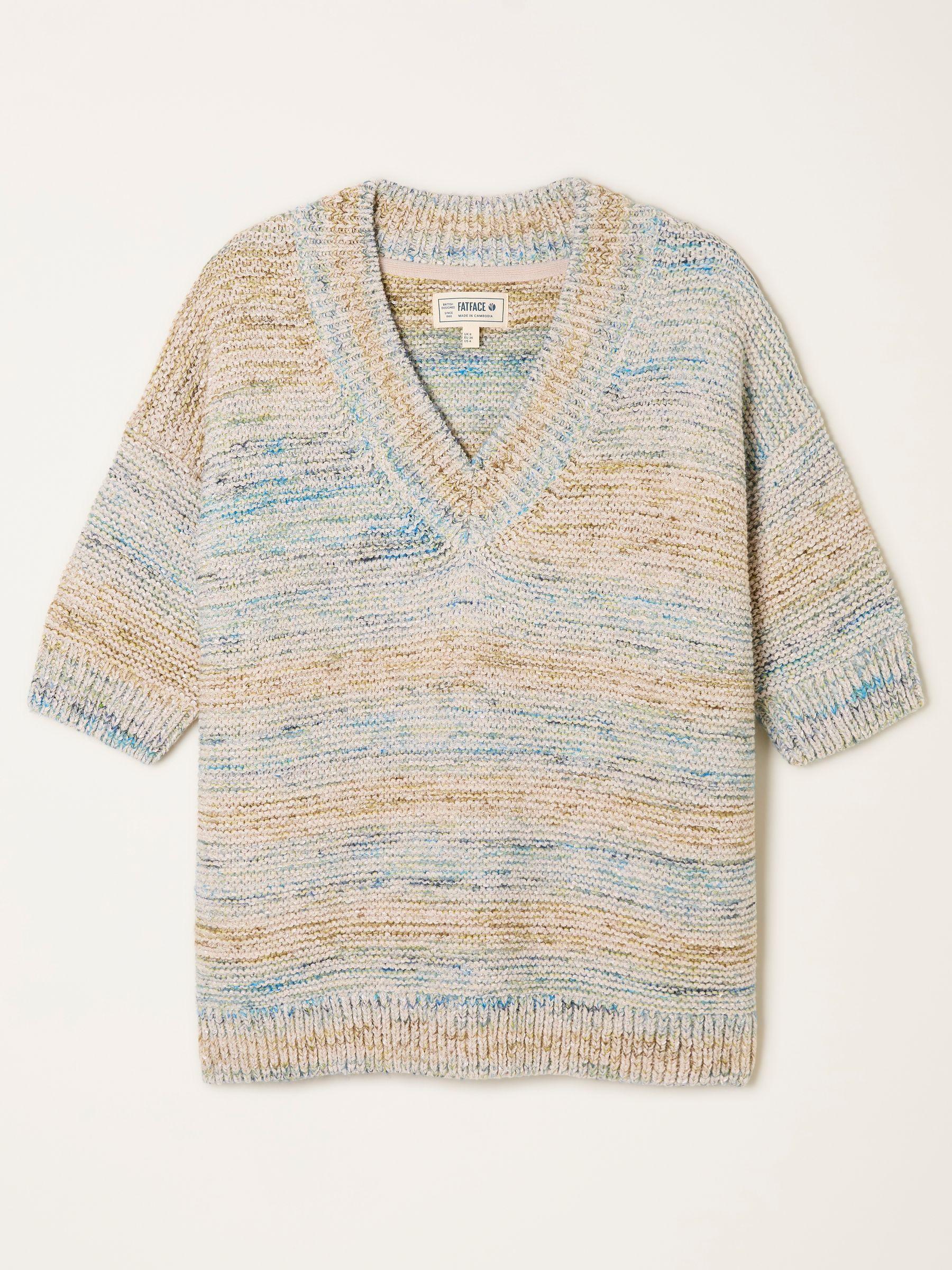 Tilly Neutral Knitted Top by FAT FACE