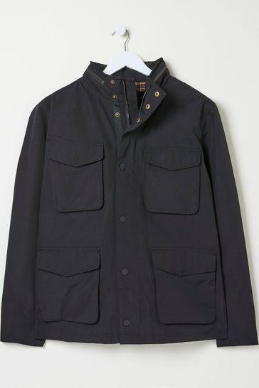 Truro Black Waterproof Jacket by FAT FACE