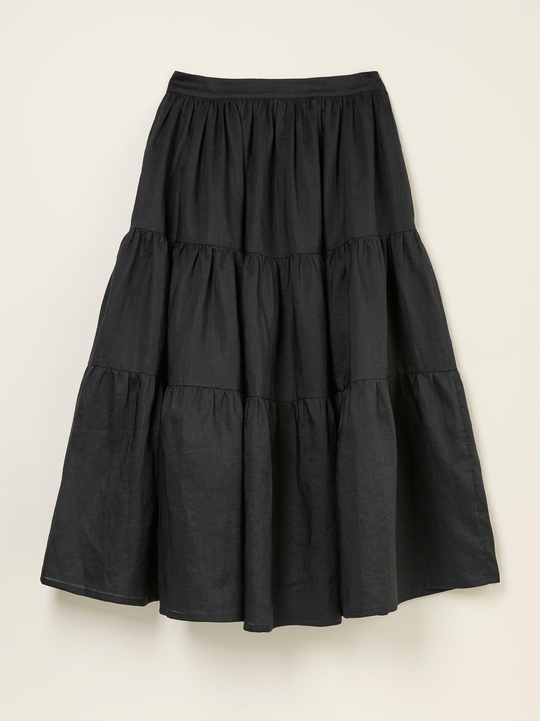 Valerie Black Voluminous Skirt by FAT FACE