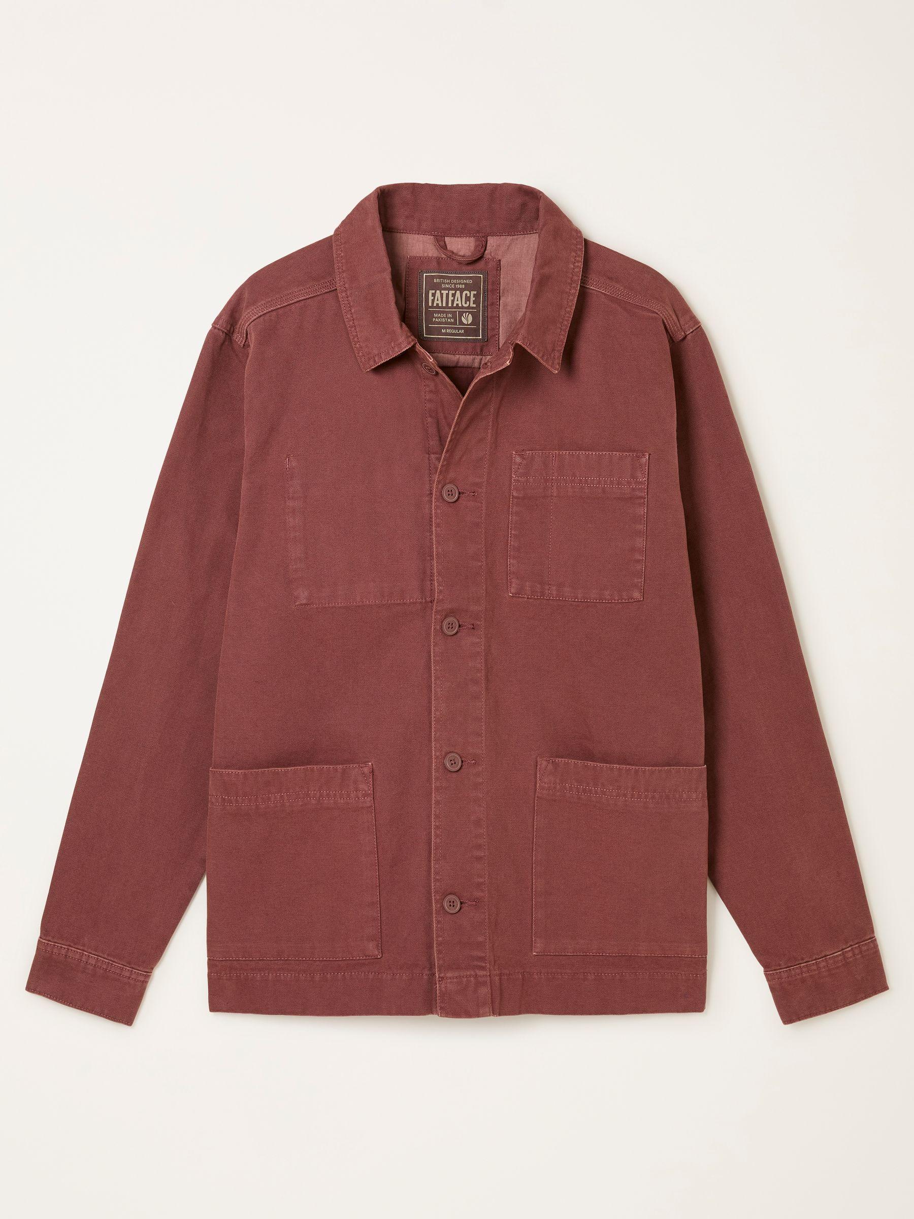 Vintage Red Canvas Worker Jacket by FAT FACE