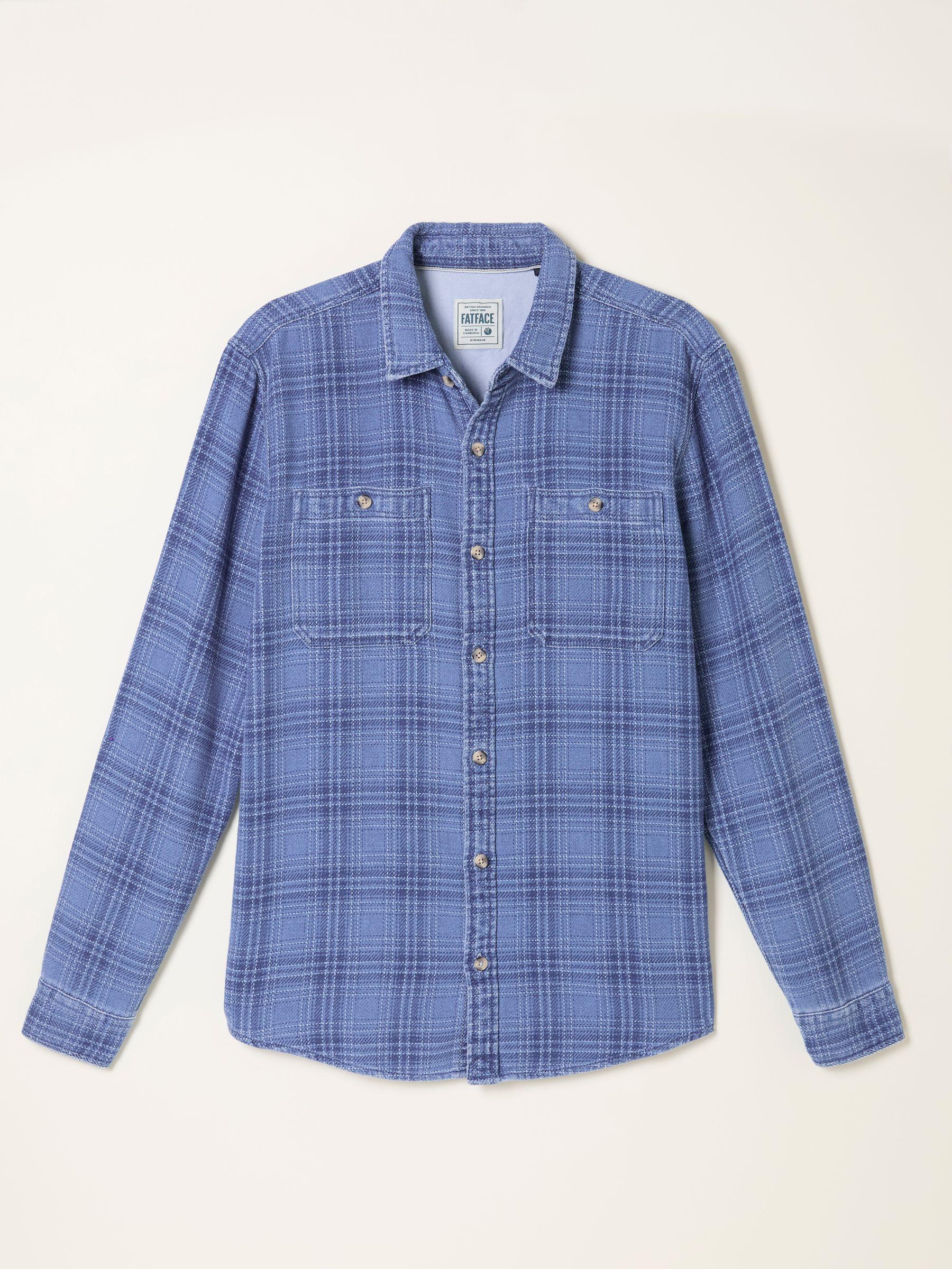 Watton Blue Long Sleeve Check Shirt by FAT FACE