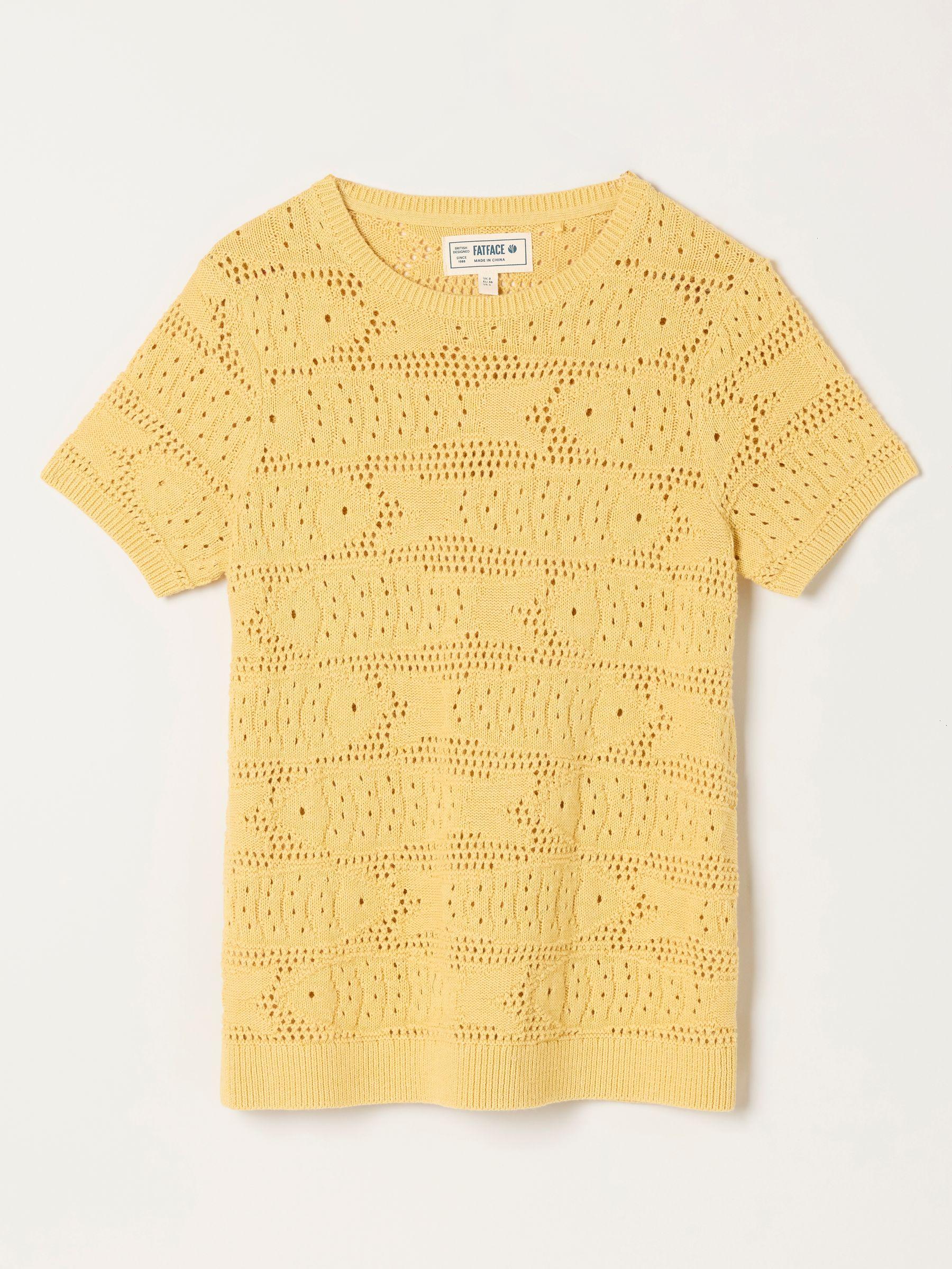 Yellow Sardine Knitted Pattern Top by FAT FACE