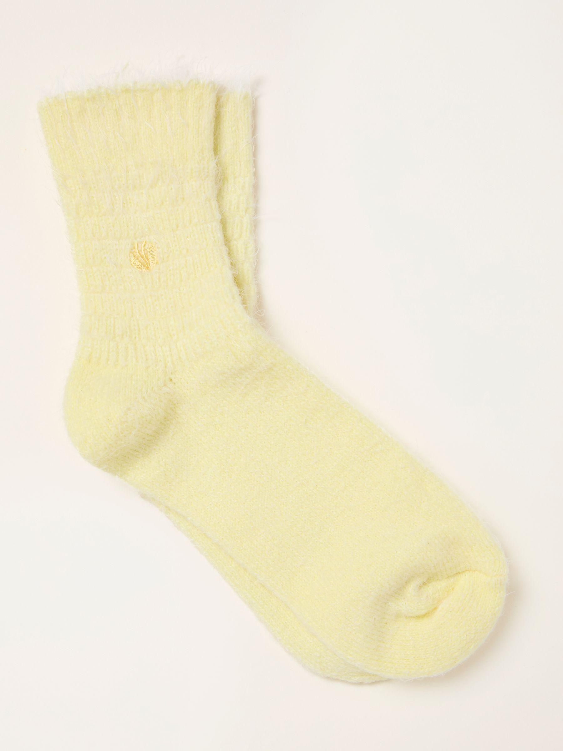 Yellow Super Soft Socks by FAT FACE