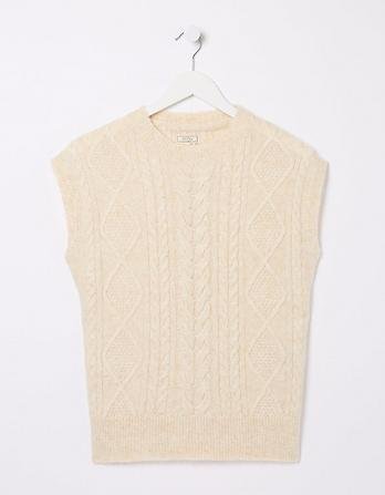 Cable Knitted Tank by FATFACE