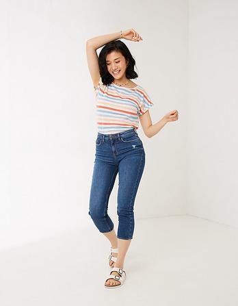 Hamble Capri Denim Jeans by FATFACE