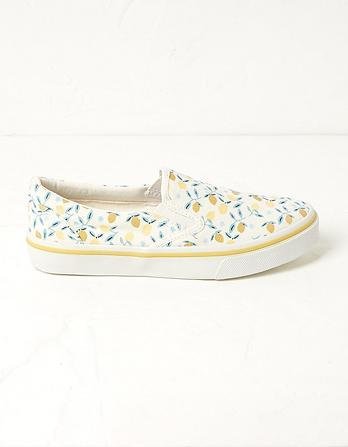Lemon Slip On Sneakers by FATFACE