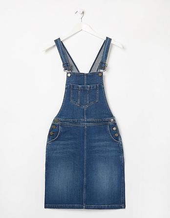Lulu Denim Pinafore Dress by FATFACE