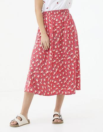 Millie Strawberry Midi Skirt by FATFACE