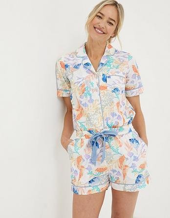 Ocean Shell Pajama Shorts by FATFACE