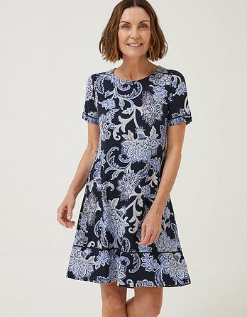 Simone Palace Floral Print Jersey Dress by FATFACE